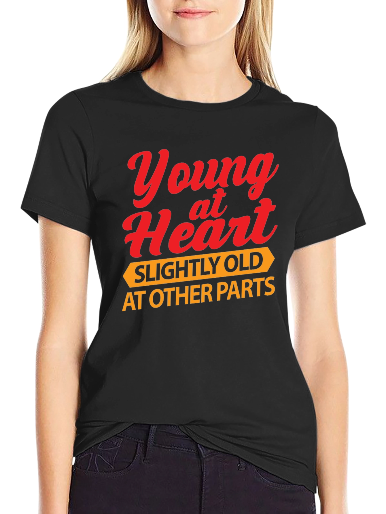 Funny Young at Heart Graphic T-Shirt