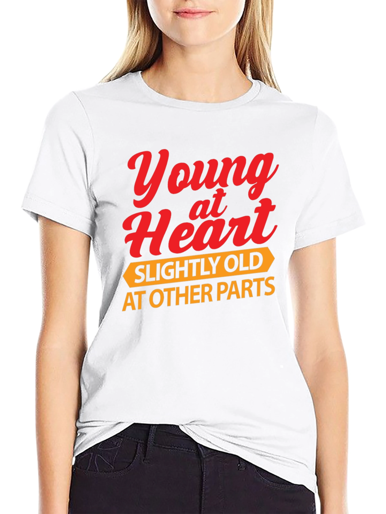 Funny Young at Heart Graphic T-Shirt