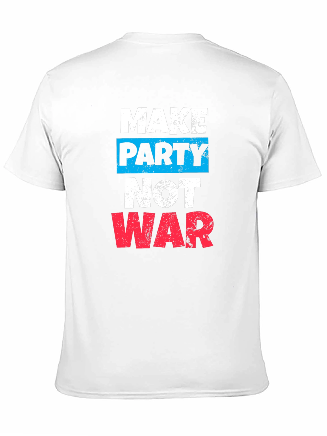 Make Party Not War Graphic Tee - Black