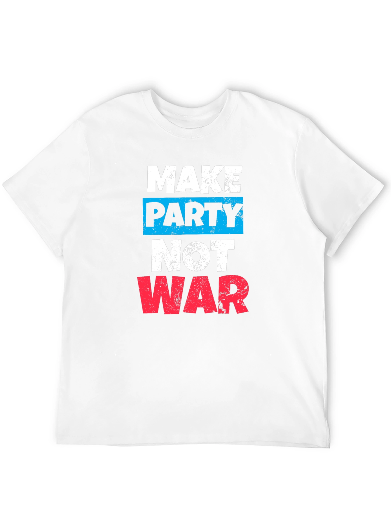 Make Party Not War Graphic Tee - Black