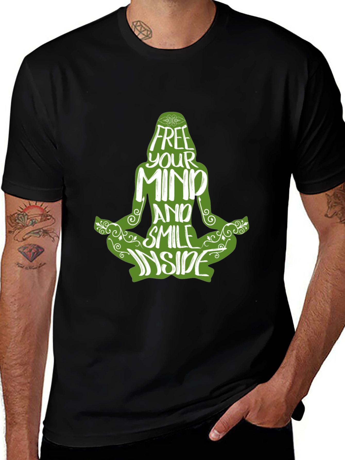 Free Your Mind Graphic Tee - Meditation T-Shirt