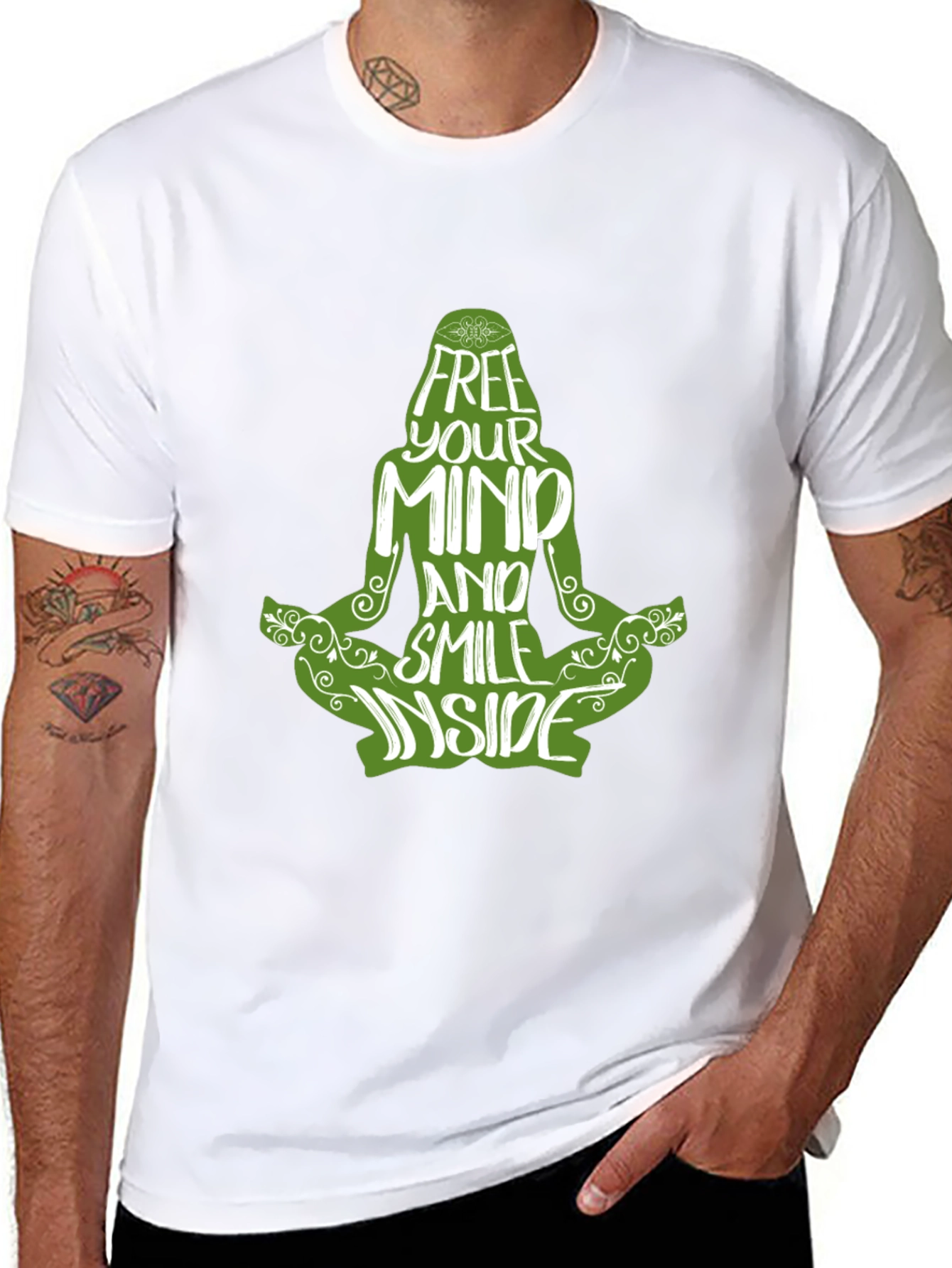 Free Your Mind Graphic Tee - Meditation T-Shirt