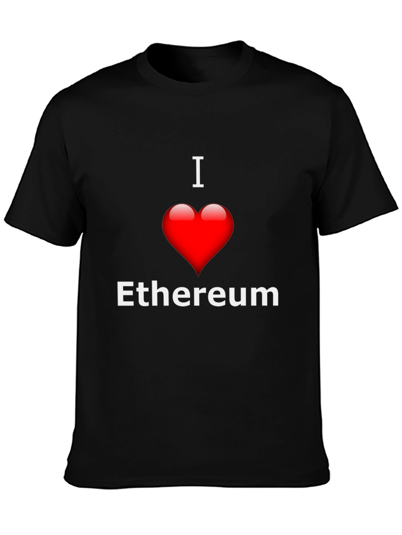 I Love Ethereum T-Shirt - Crypto Fashion