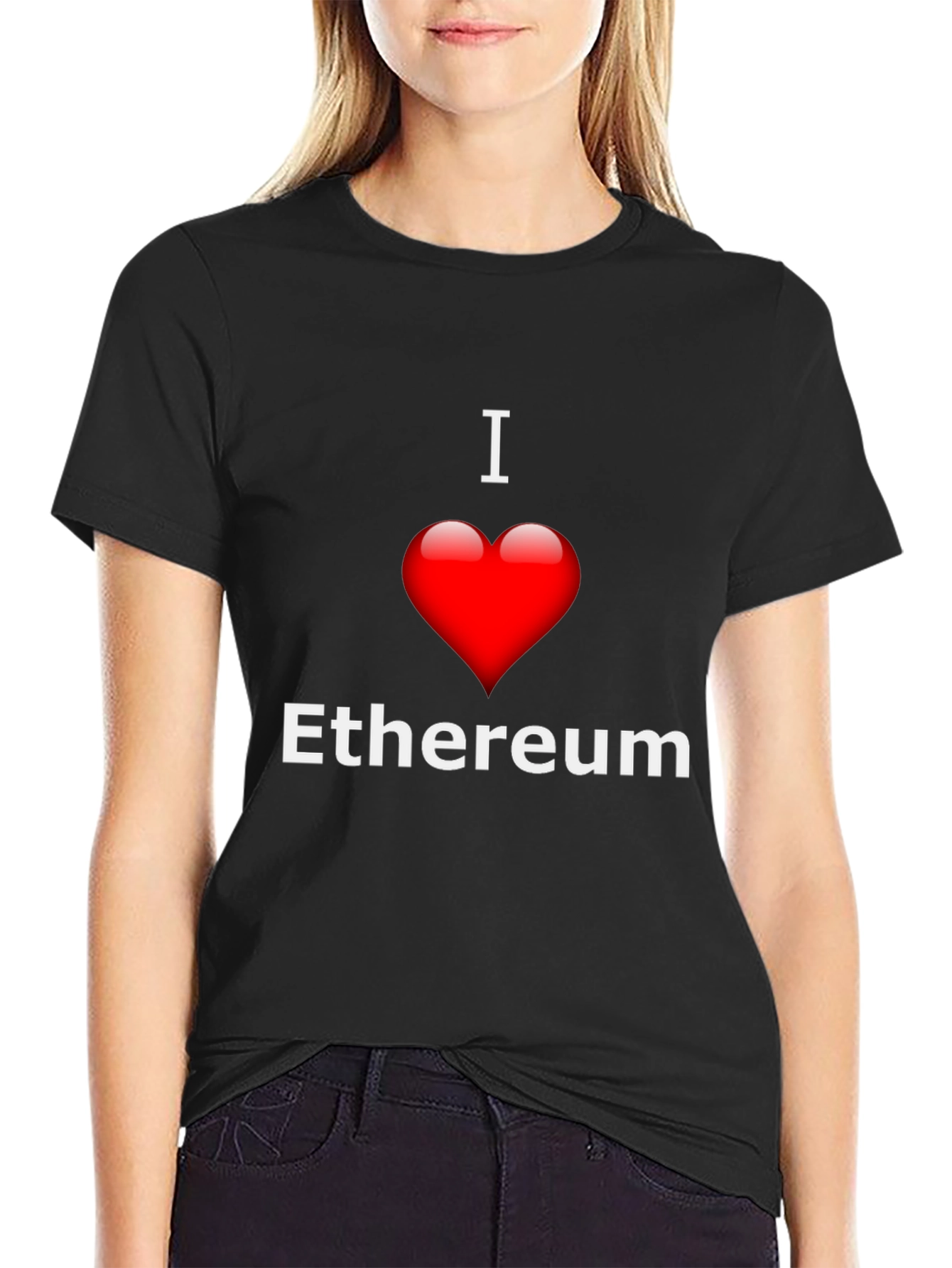 I Love Ethereum T-Shirt - Crypto Fashion