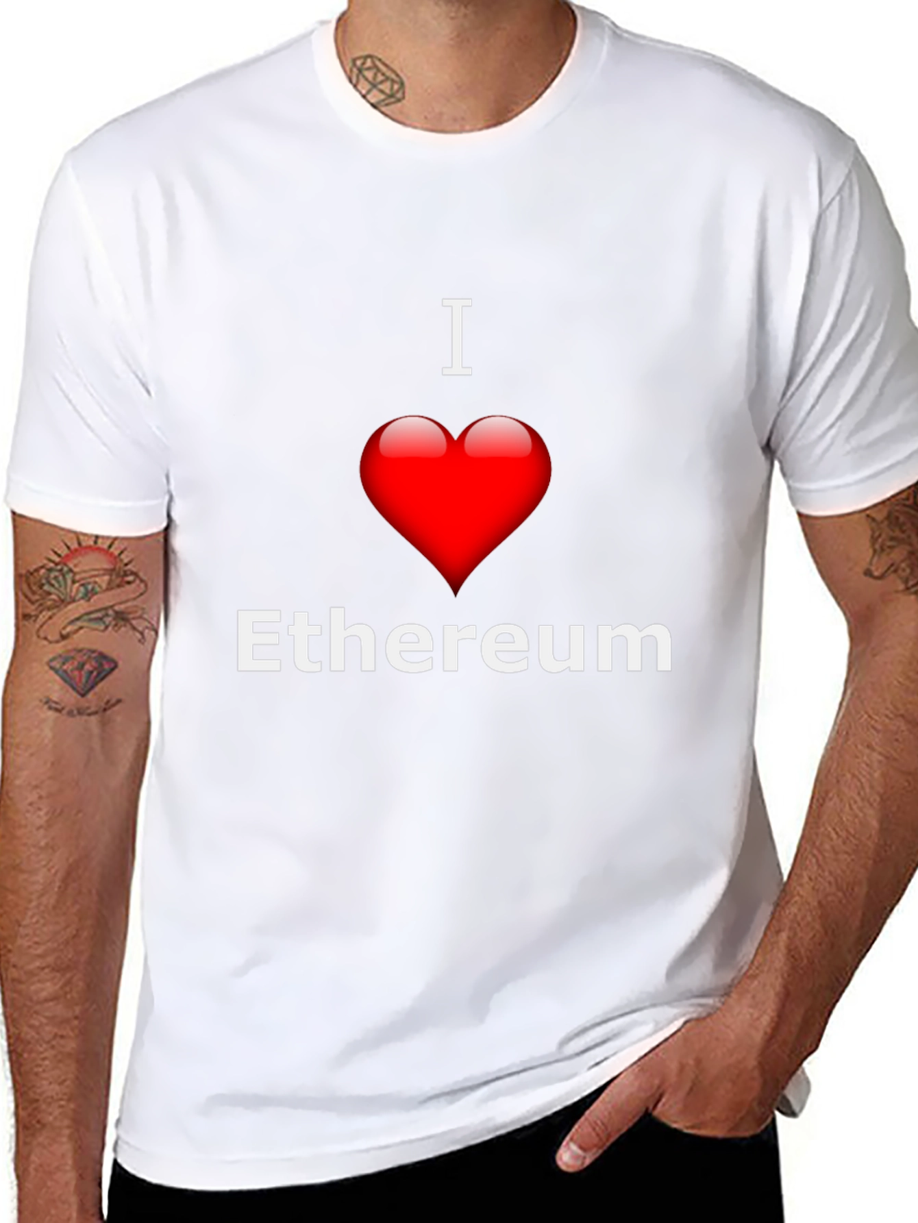 I Love Ethereum T-Shirt - Crypto Fashion