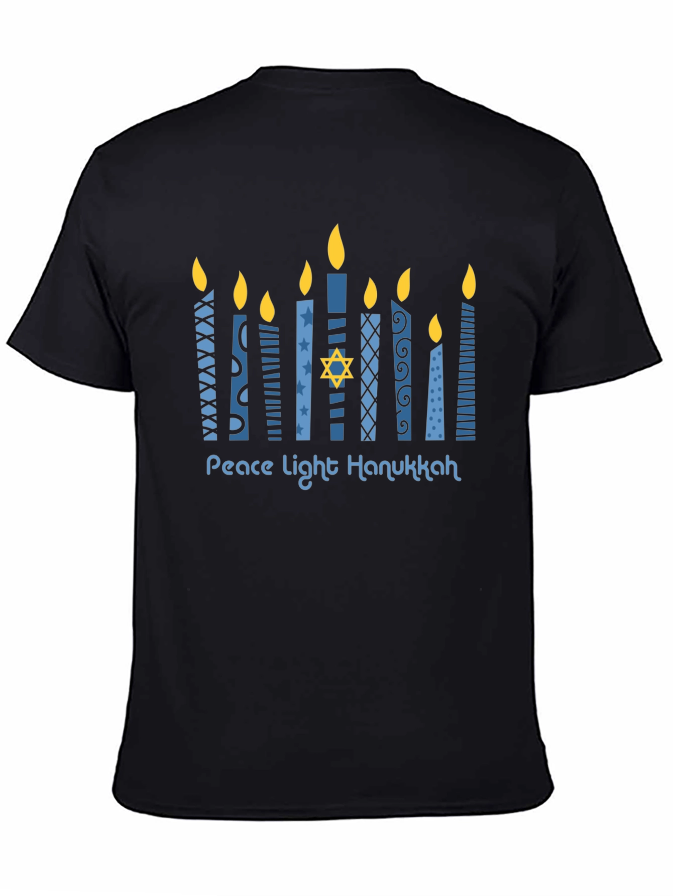 Hanukkah Peace Light Menorah T-Shirt
