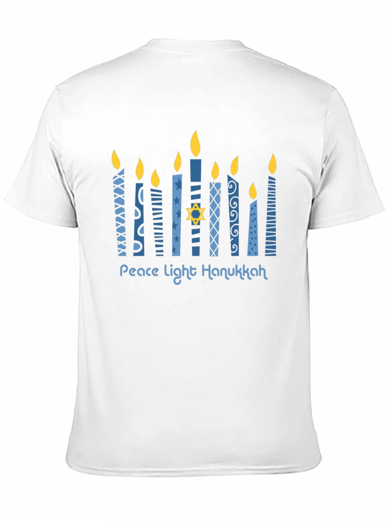 Hanukkah Peace Light Menorah T-Shirt