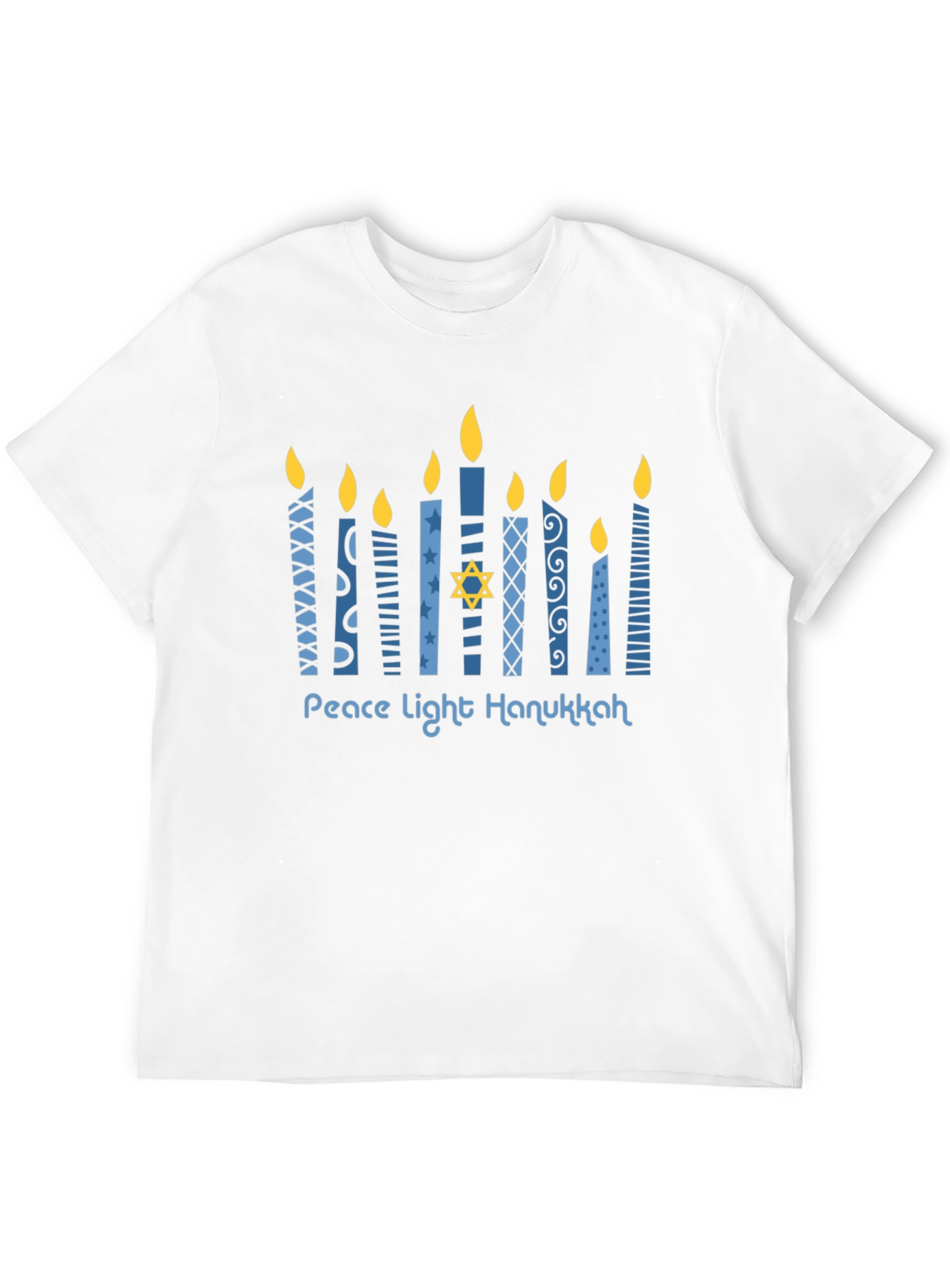 Hanukkah Peace Light Menorah T-Shirt