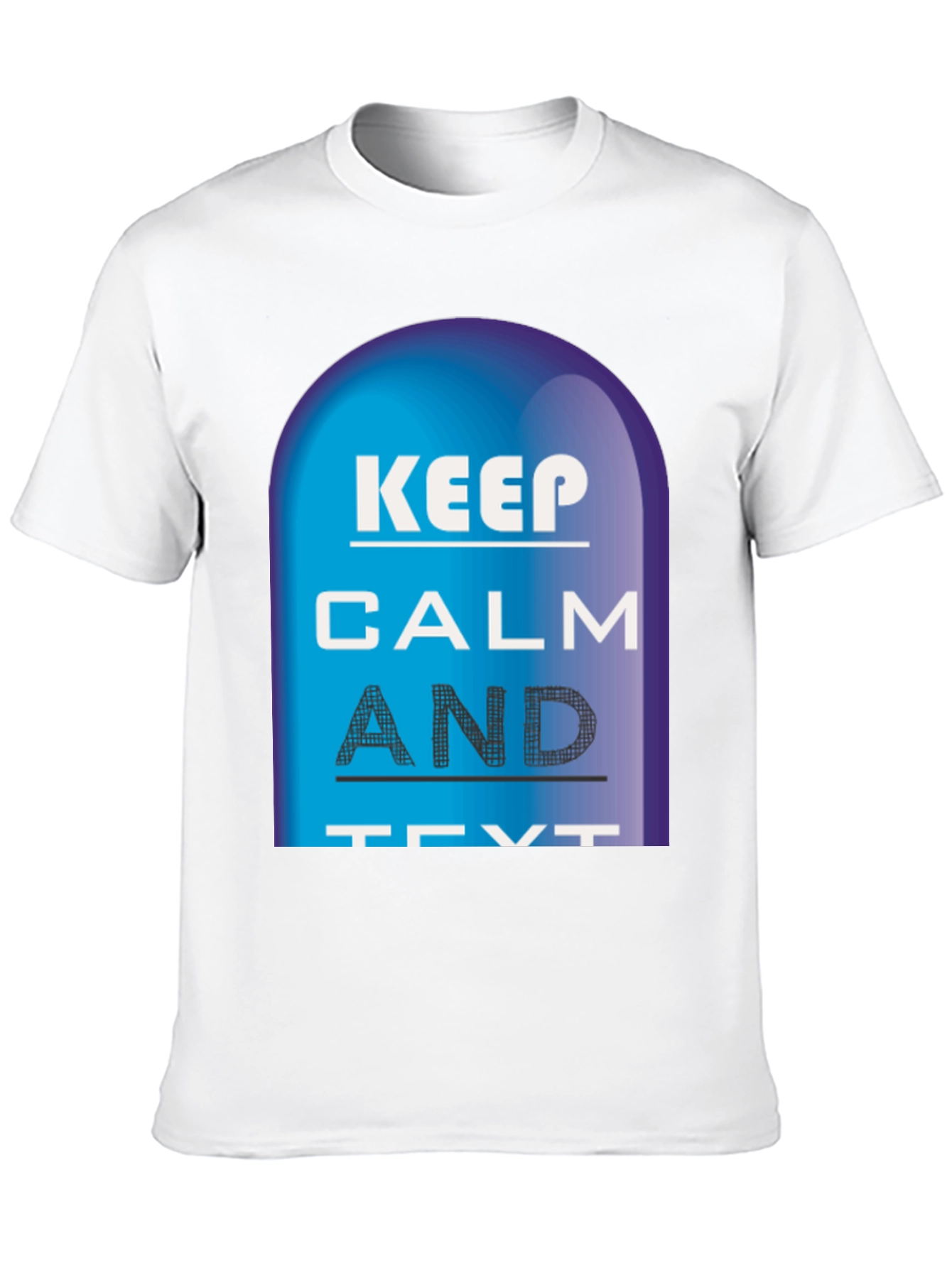 Keep Calm and Text Black T-Shirt