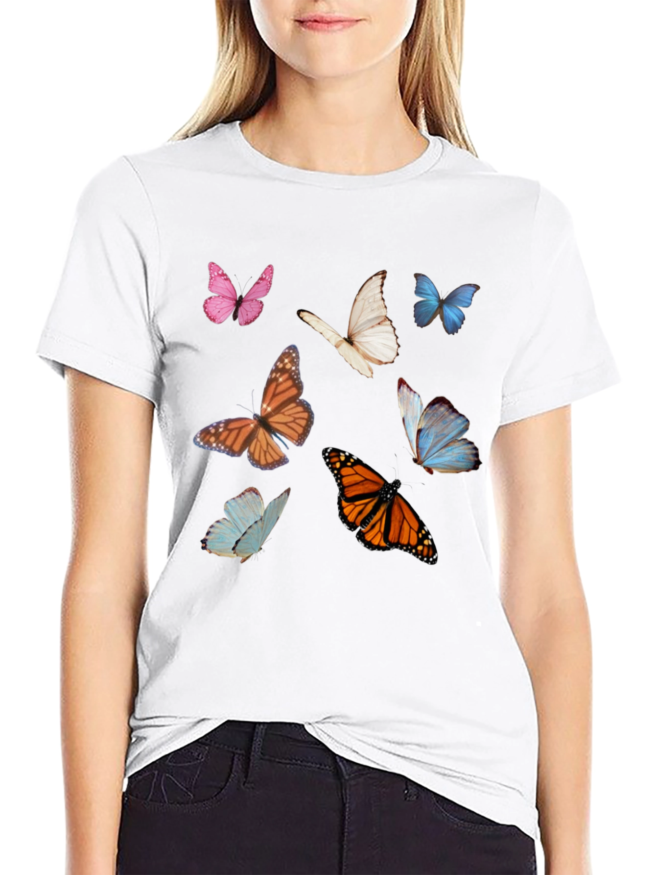 Butterfly Graphic Tee - Nature Inspired Casual Wear