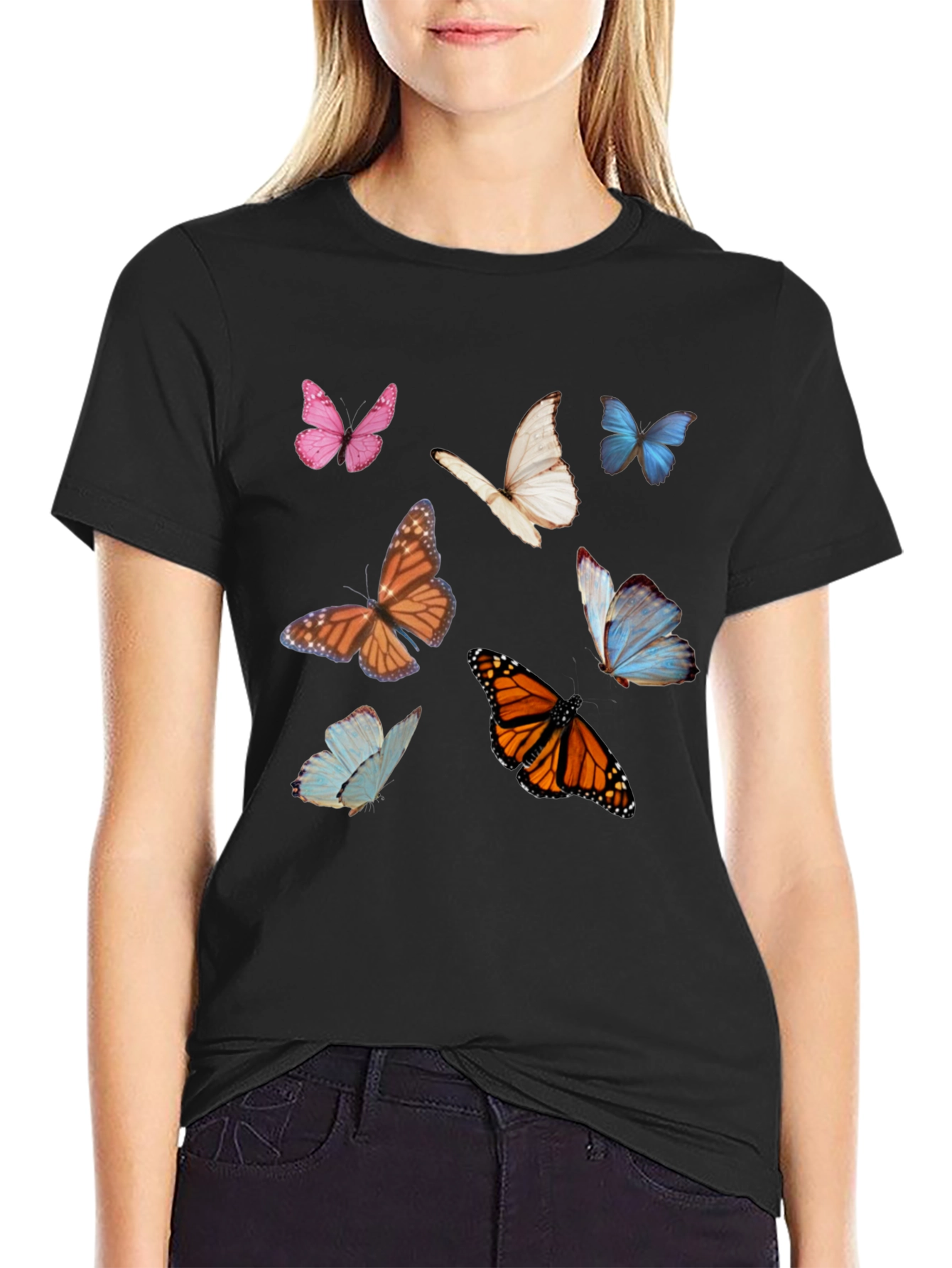 Butterfly Graphic Tee - Nature Inspired Casual Wear