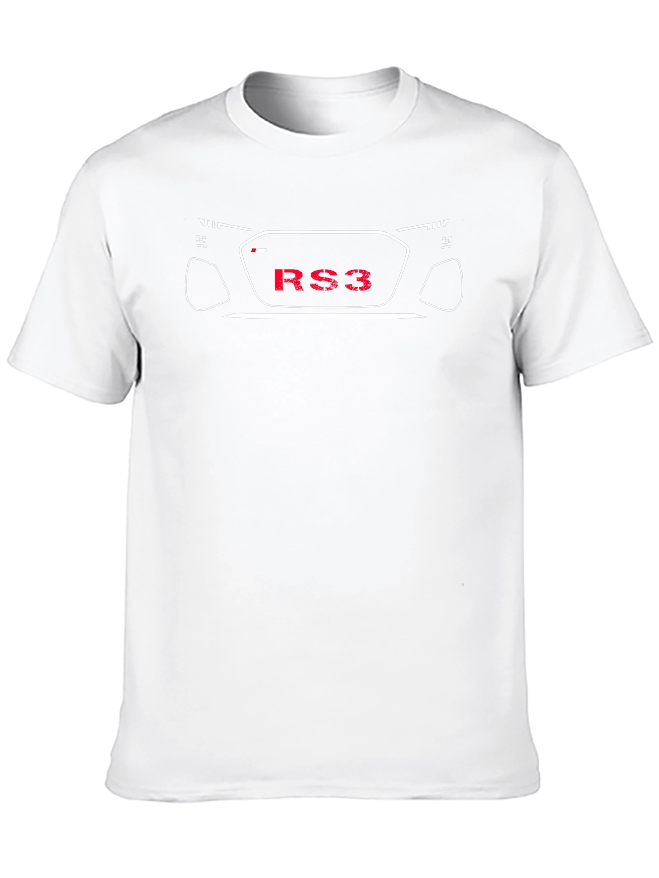 RS3 Car Outline T-Shirt - Automotive Enthusiast Tee