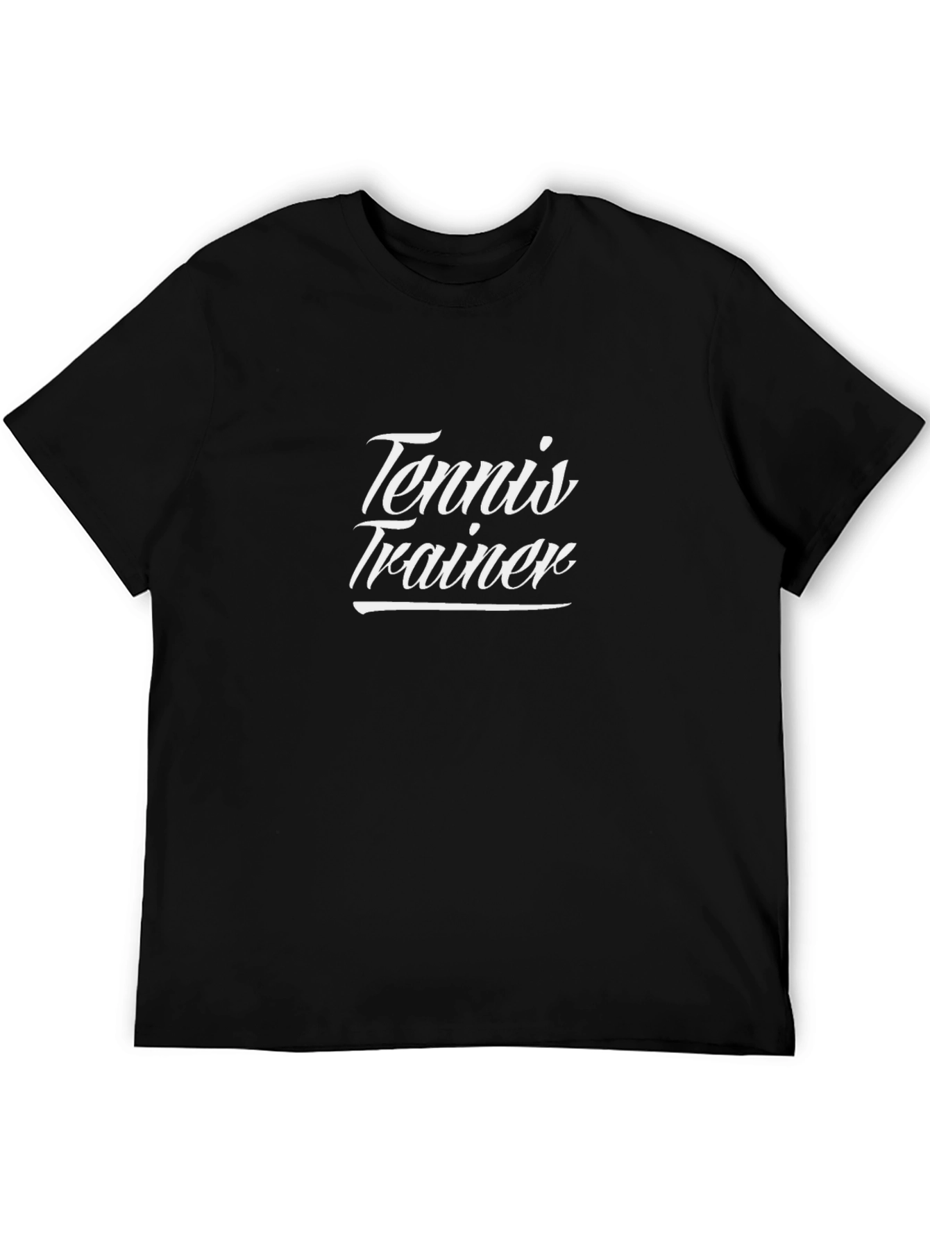 Tennis Trainer Black T-Shirt