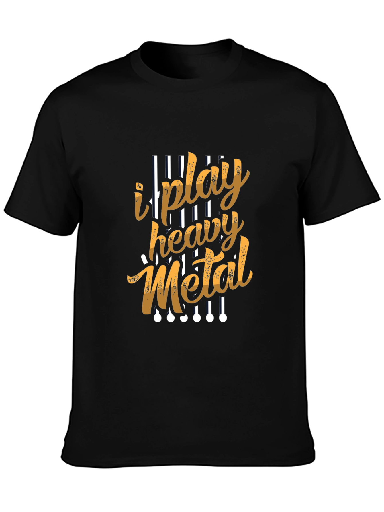 I Play Heavy Metal Graphic Tee - Black