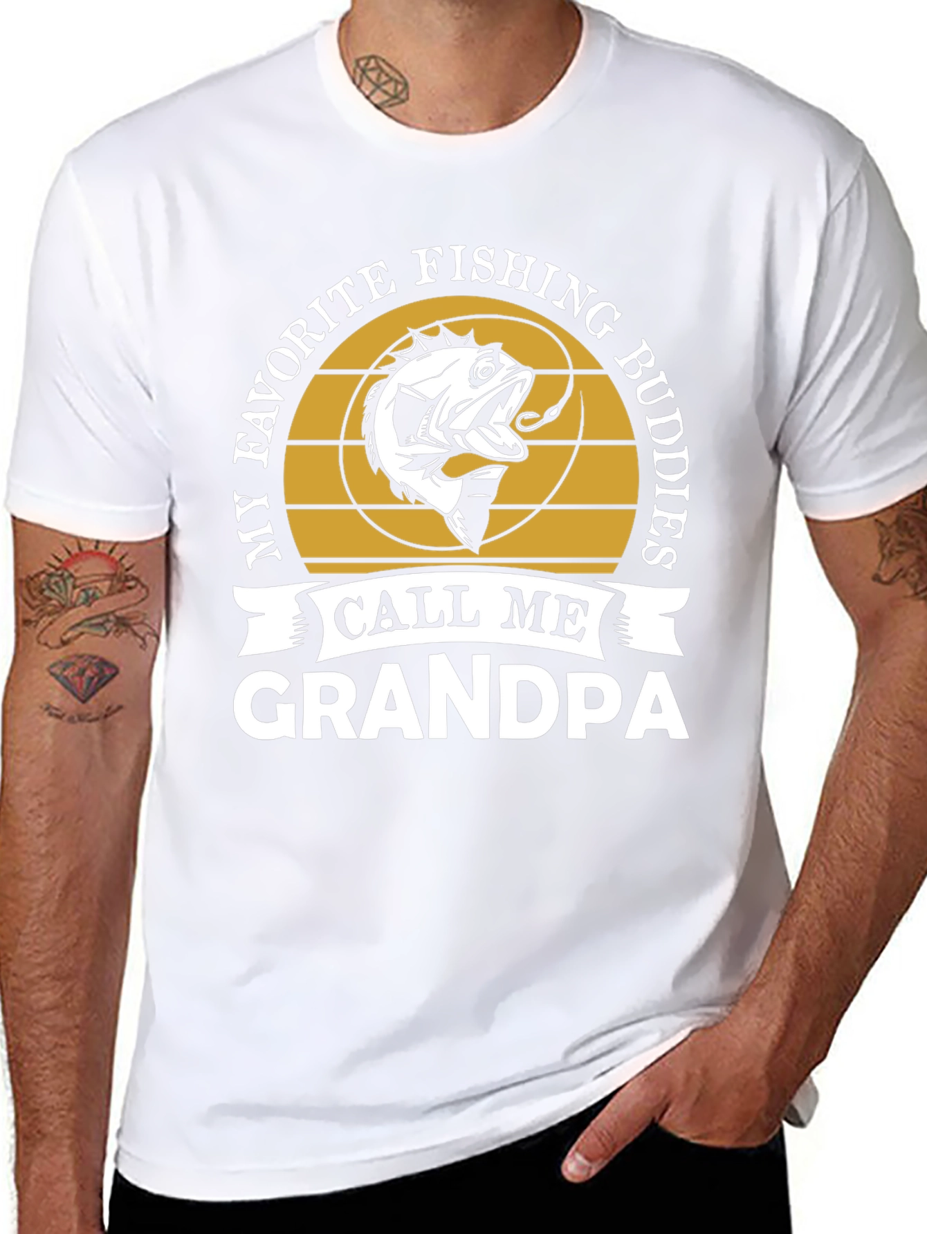 My Favorite Fishing Buddies Call Me Grandpa T-Shirt