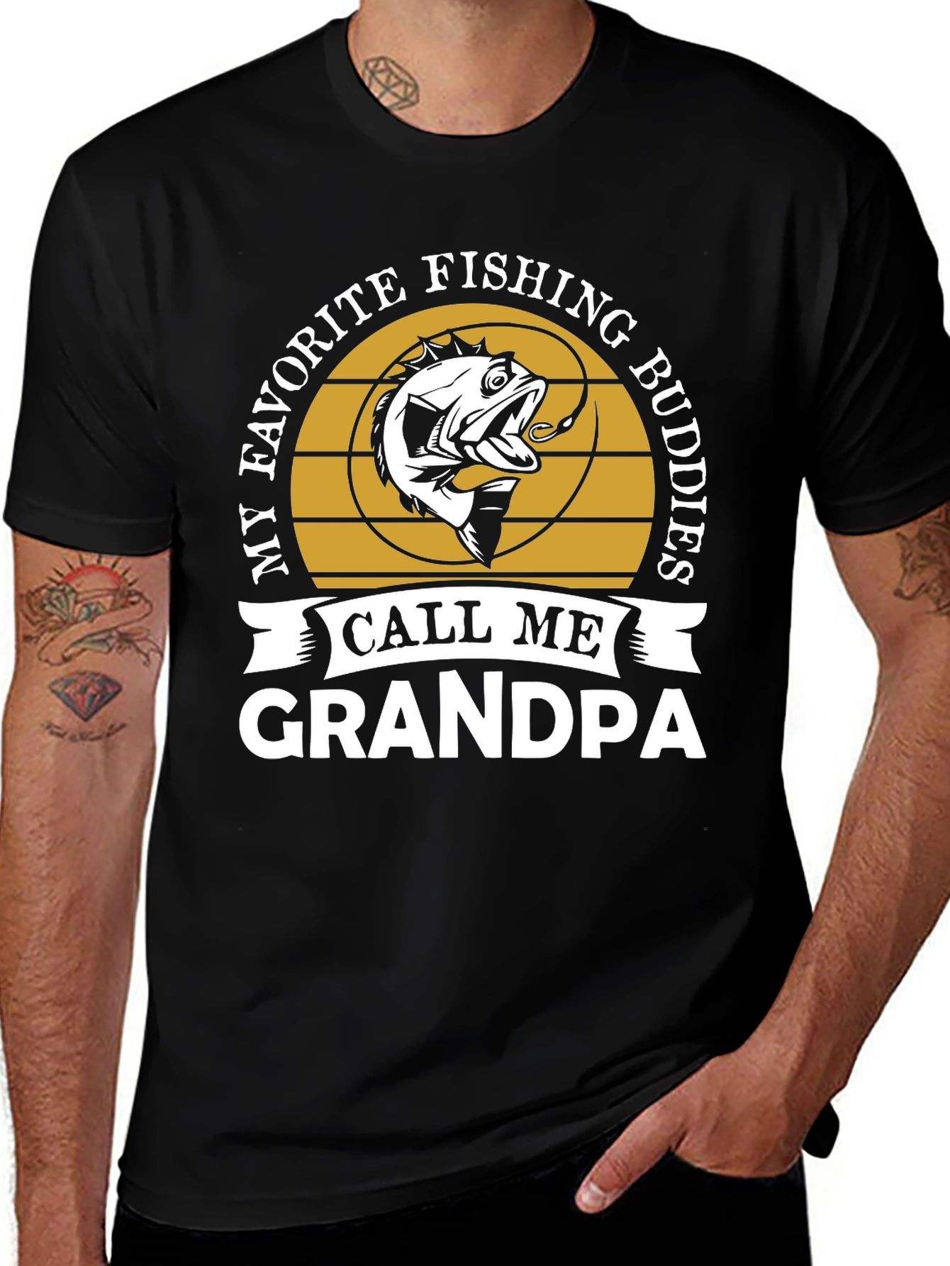 My Favorite Fishing Buddies Call Me Grandpa T-Shirt