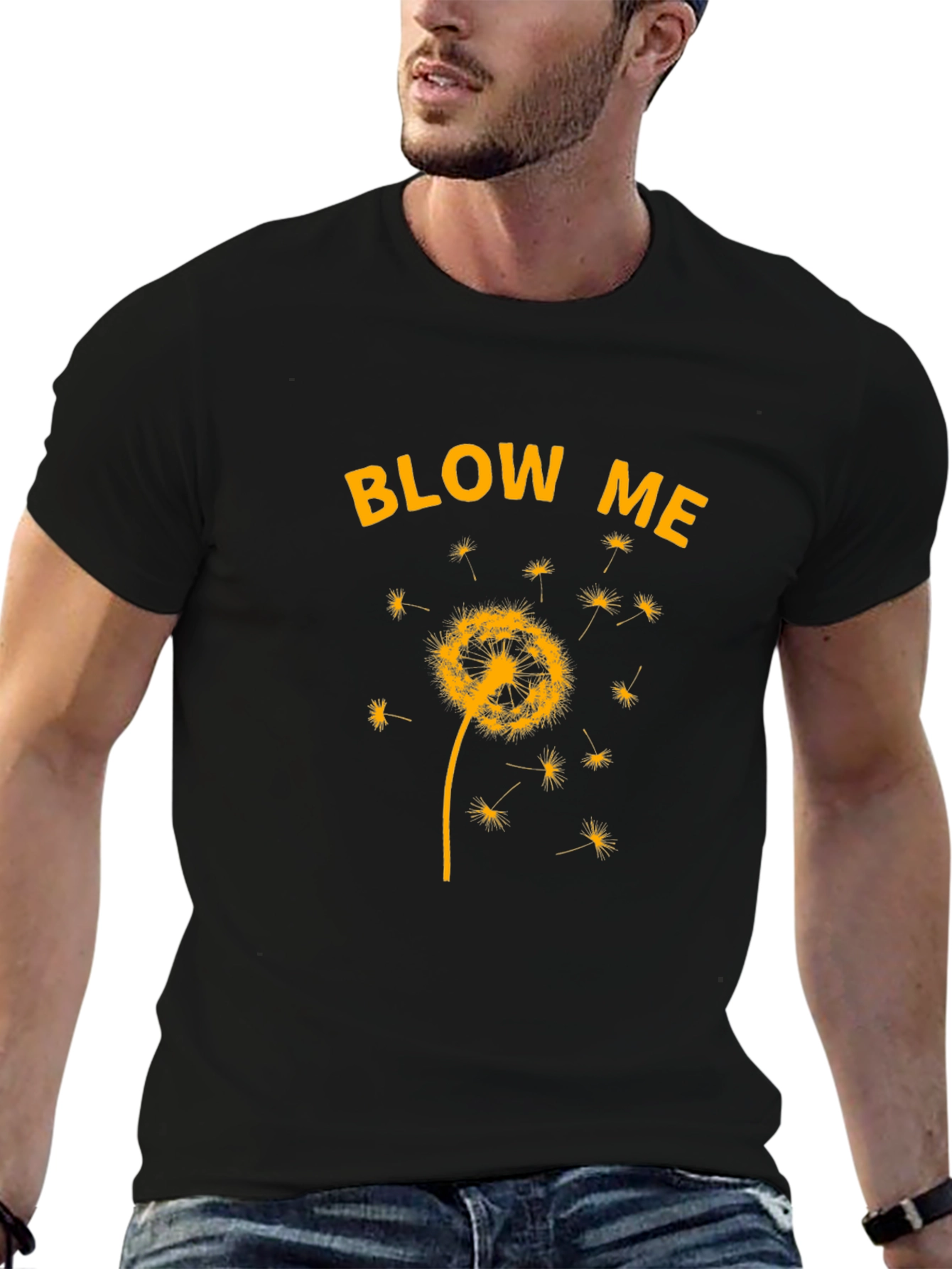 Blow Me Dandelion T-Shirt - Novelty Graphic Tee
