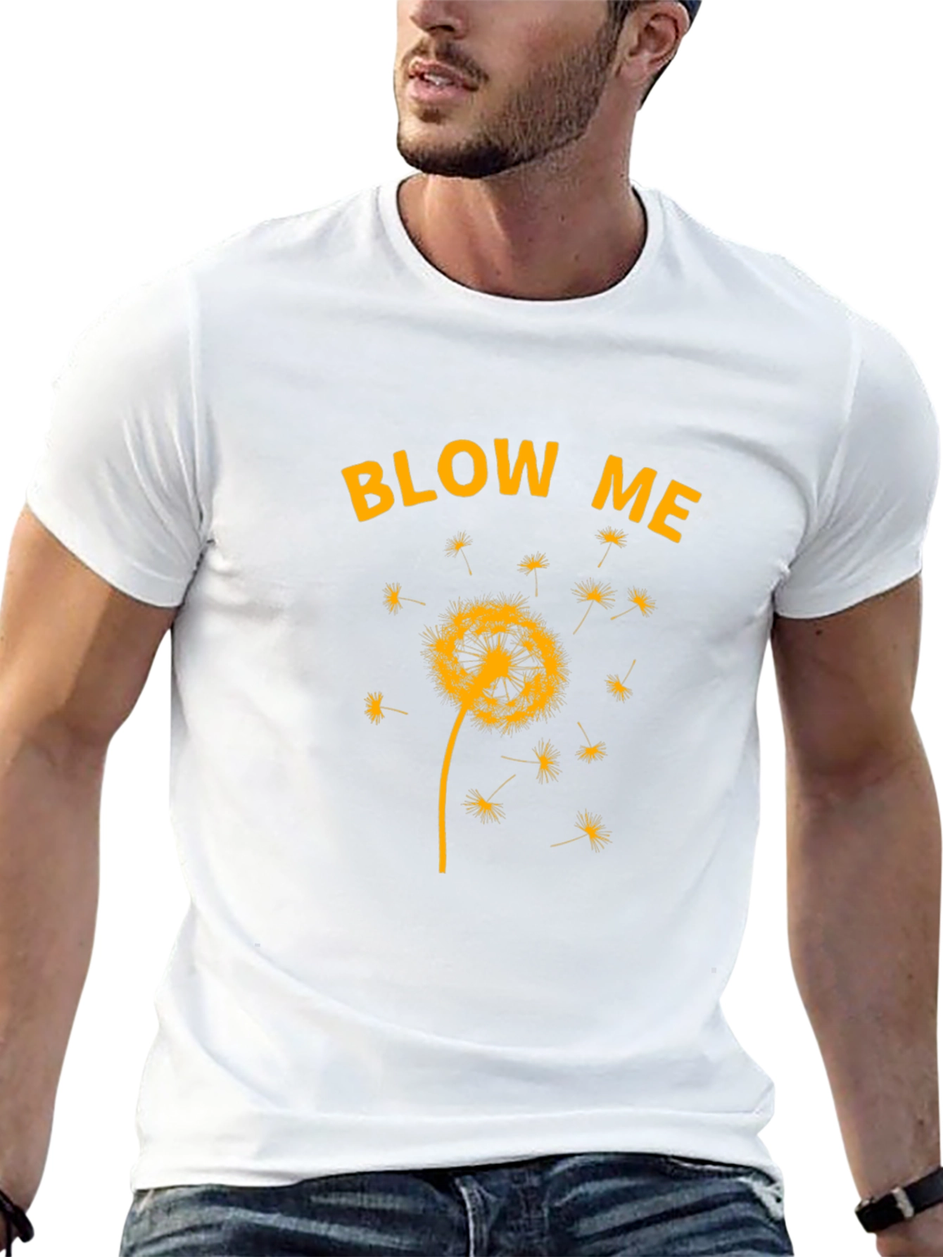 Blow Me Dandelion T-Shirt - Novelty Graphic Tee