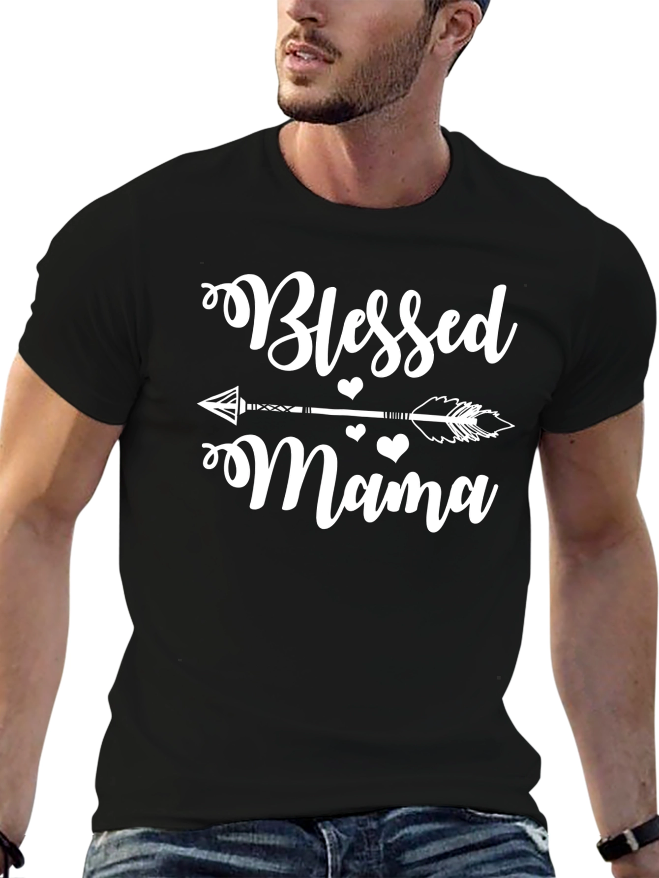Blessed Mama Arrow Graphic T-Shirt