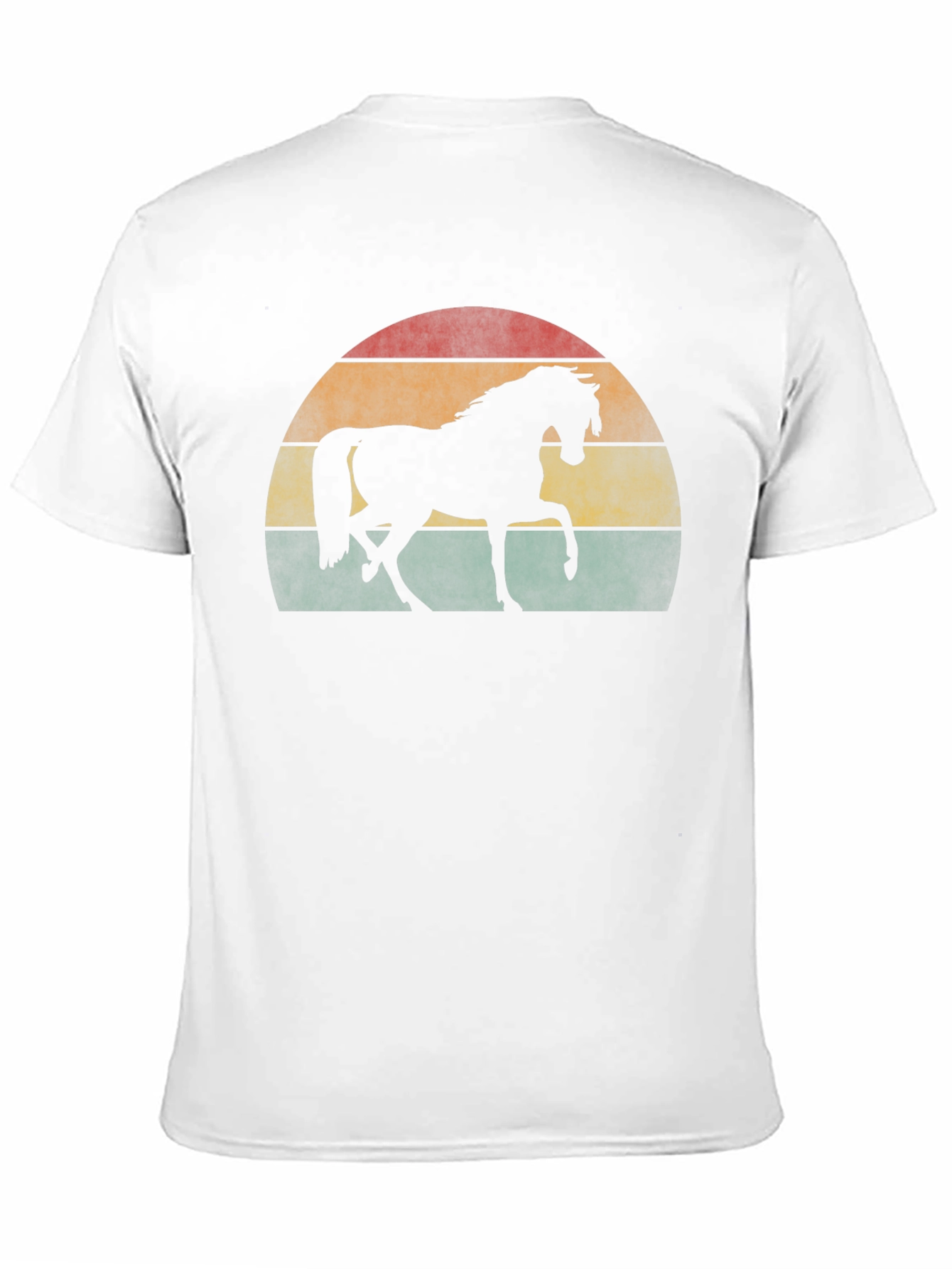 Retro Horse Silhouette Graphic T-Shirt