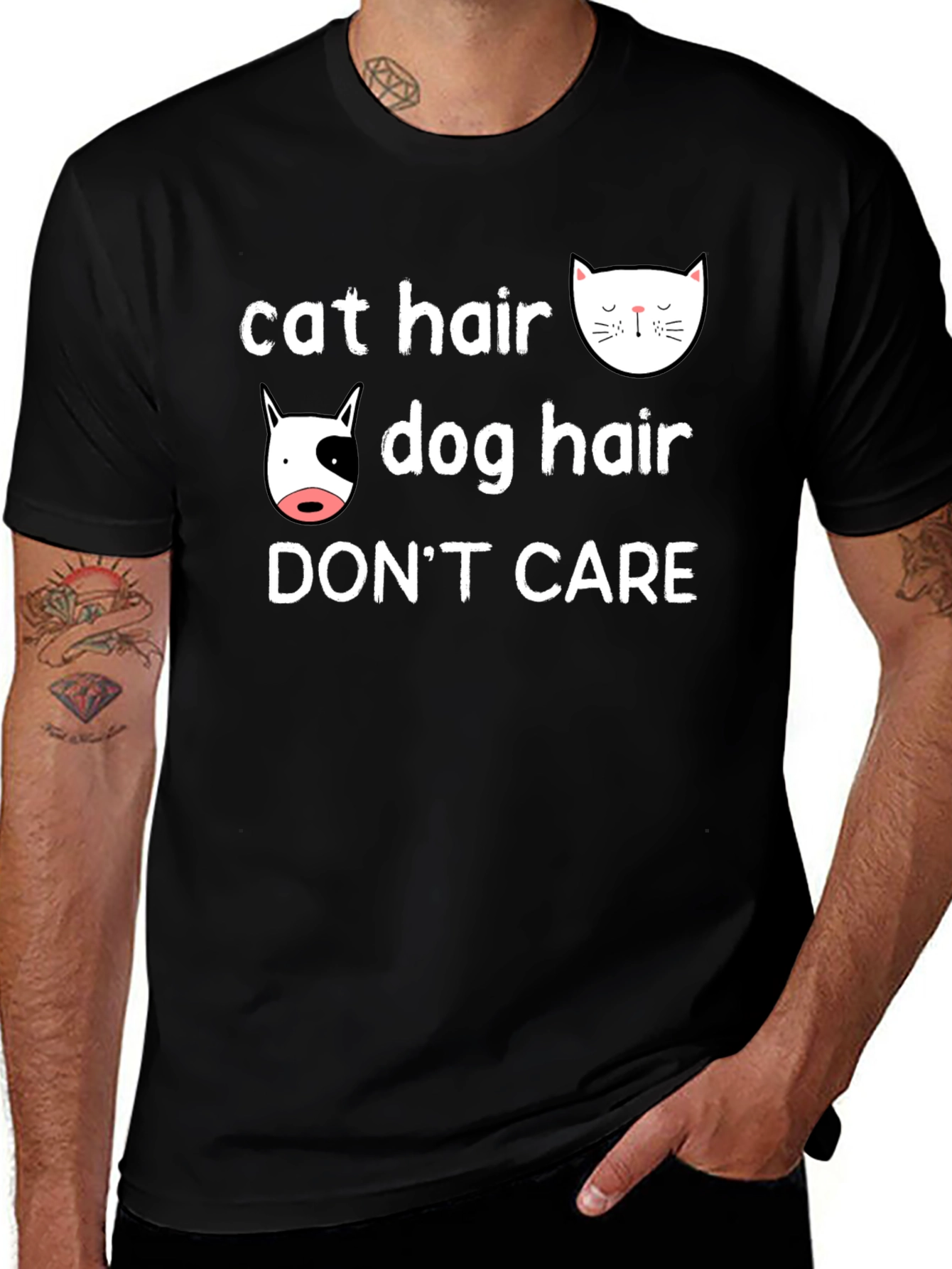 Cat & Dog Hair Dont Care T-Shirt