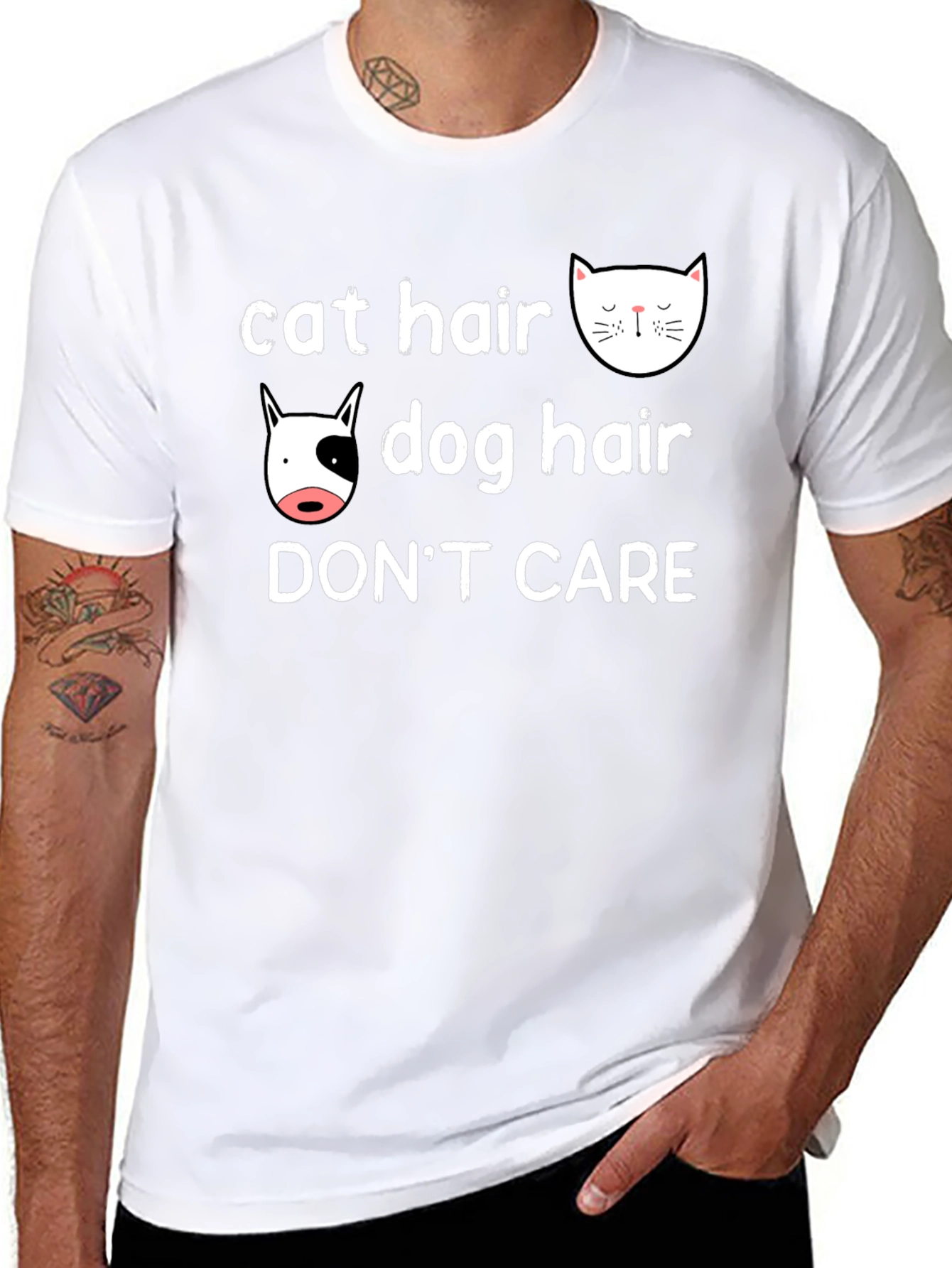 Cat & Dog Hair Dont Care T-Shirt