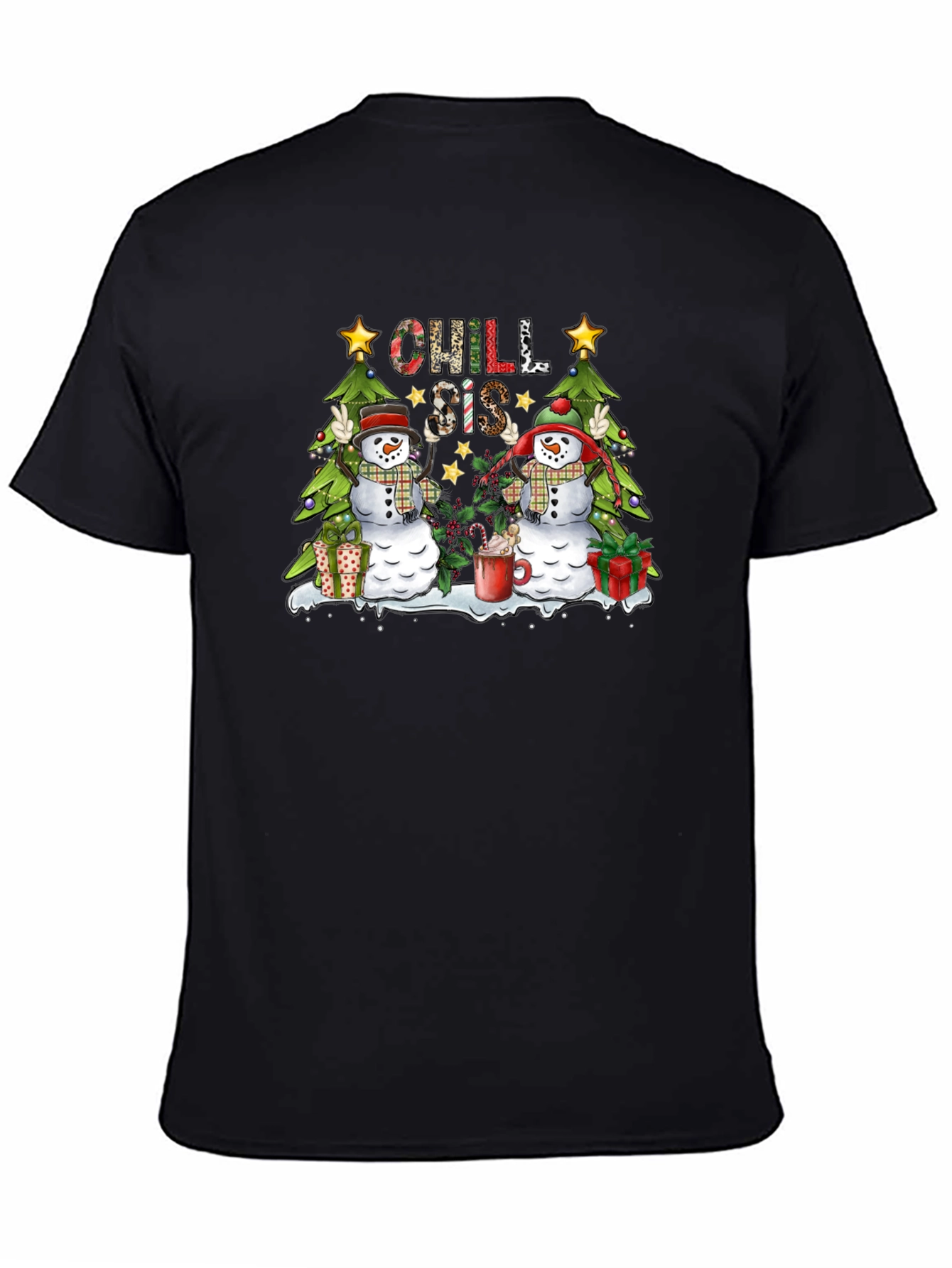 Chill Sis Christmas Snowman Graphic Tee