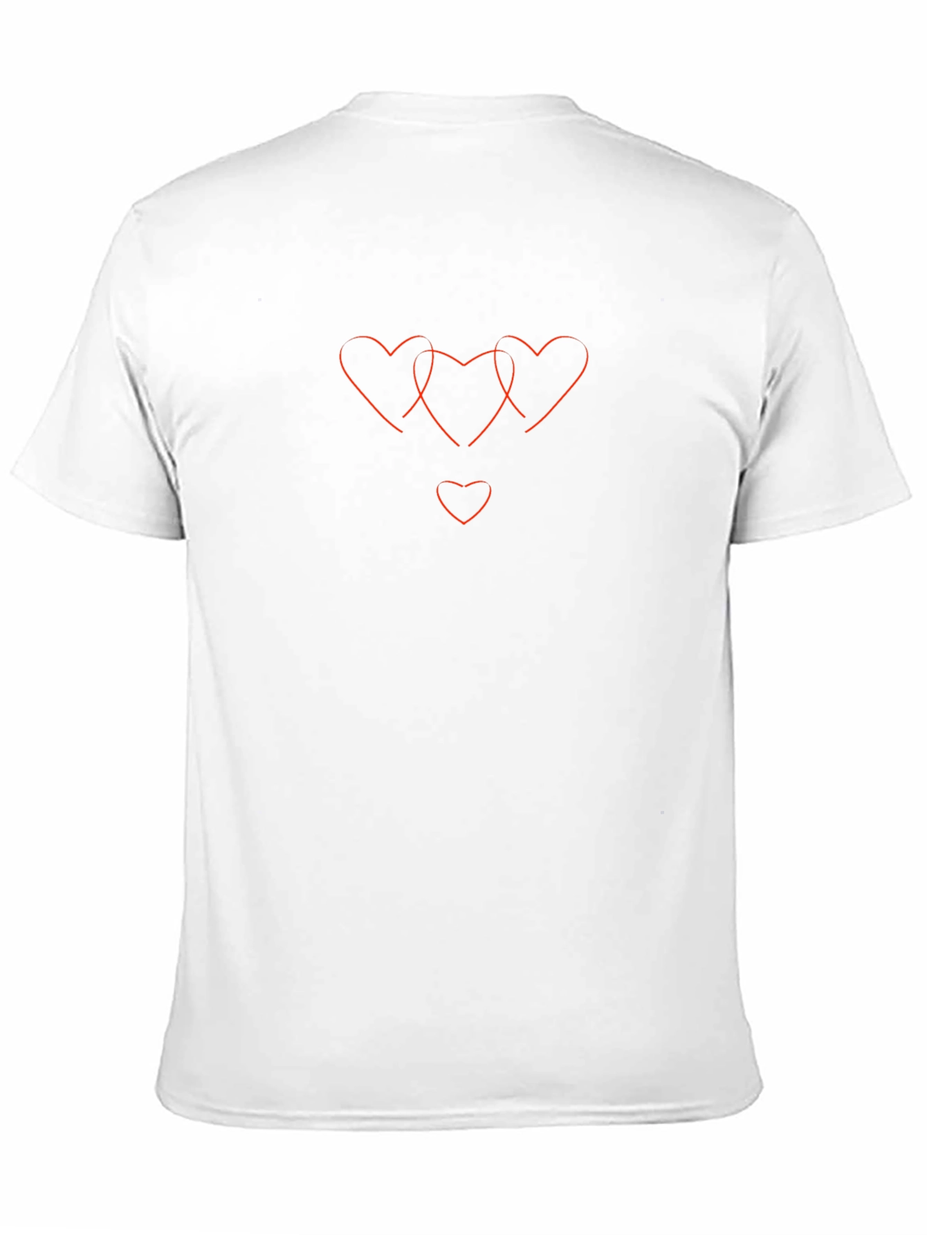 Black T-shirt with Heart Graphic