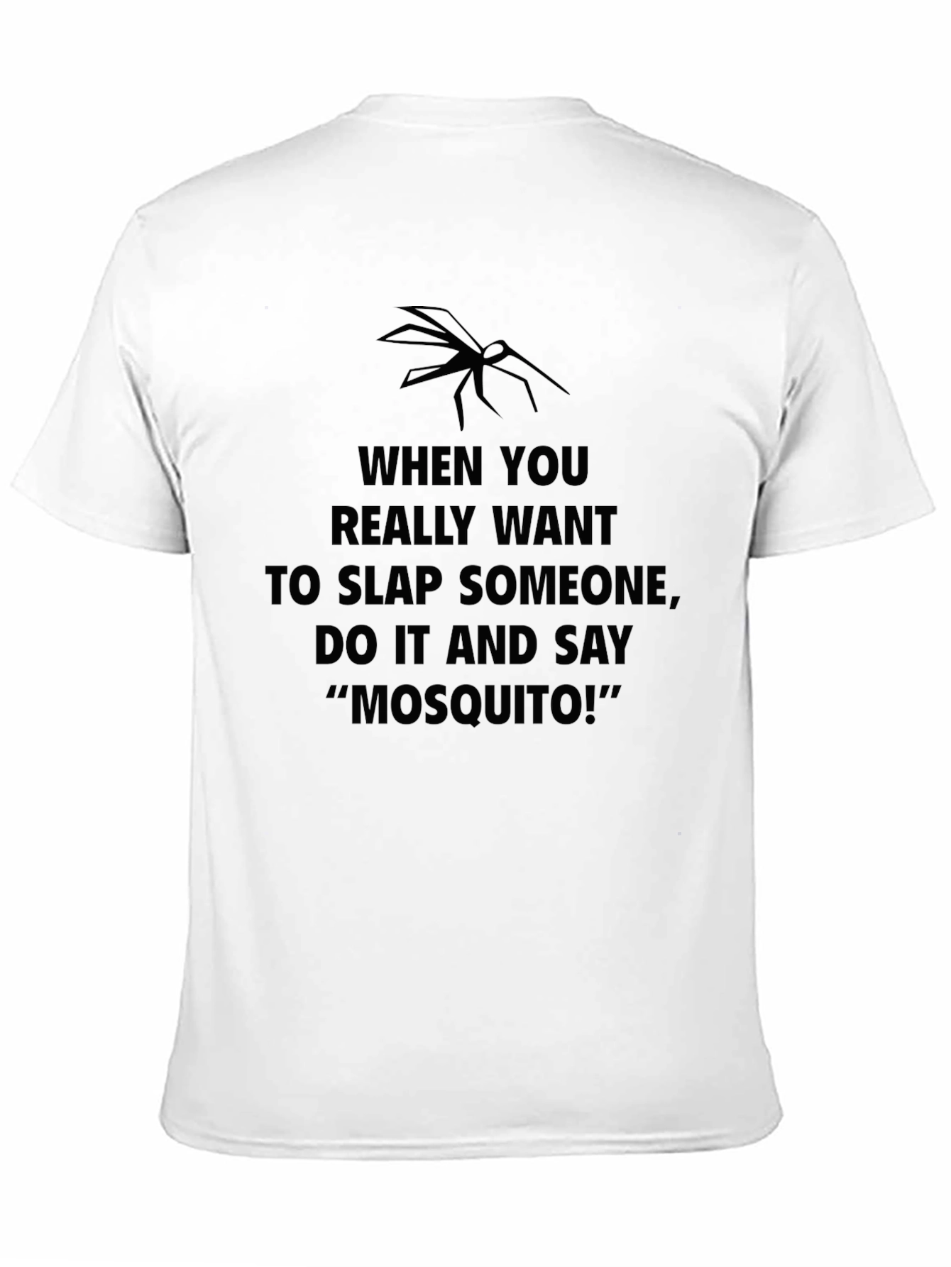 Mosquito Slap Funny Sarcastic Novelty Graphic T-Shirt