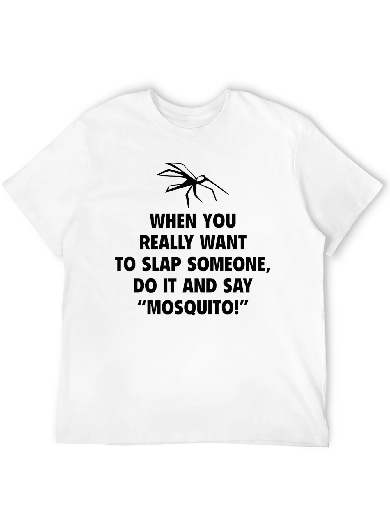 Mosquito Slap Funny Sarcastic Novelty Graphic T-Shirt