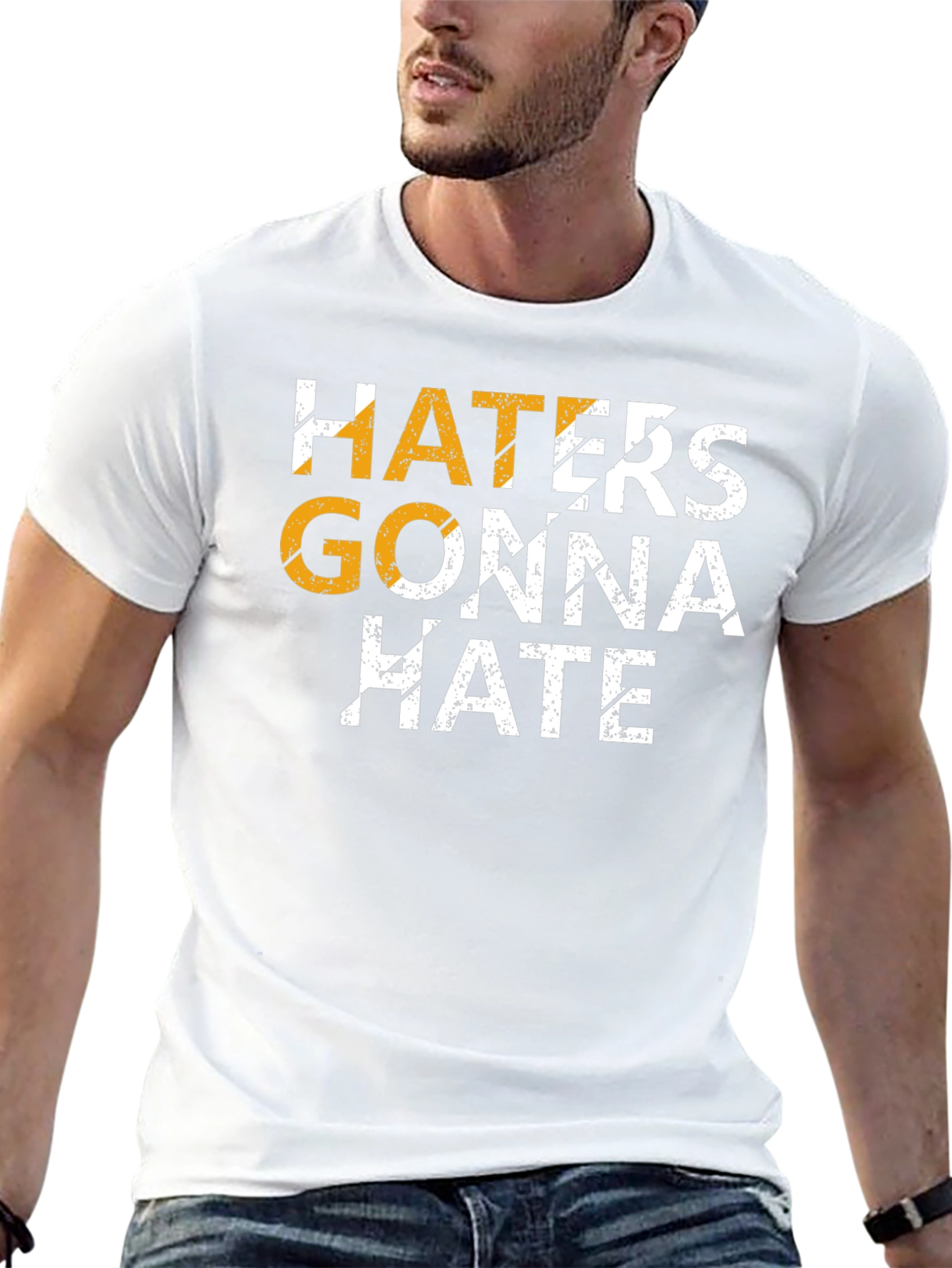 Haters Gonna Hate Graphic Tee - Black