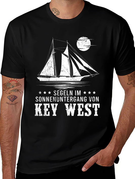 Key West Sunset Sailing T-Shirt