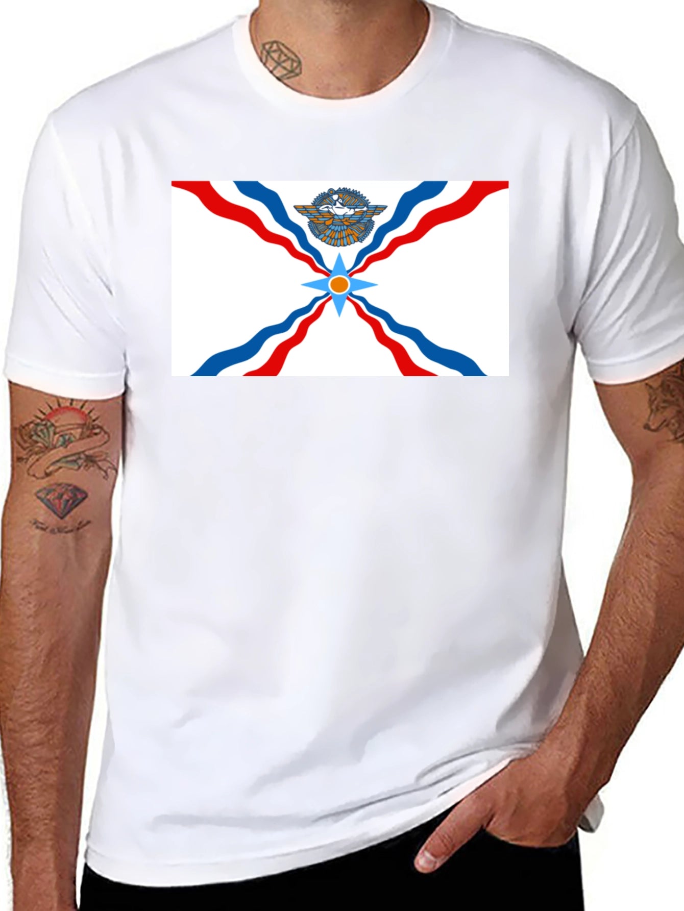 Assyrian Flag T-Shirt - Classic Design