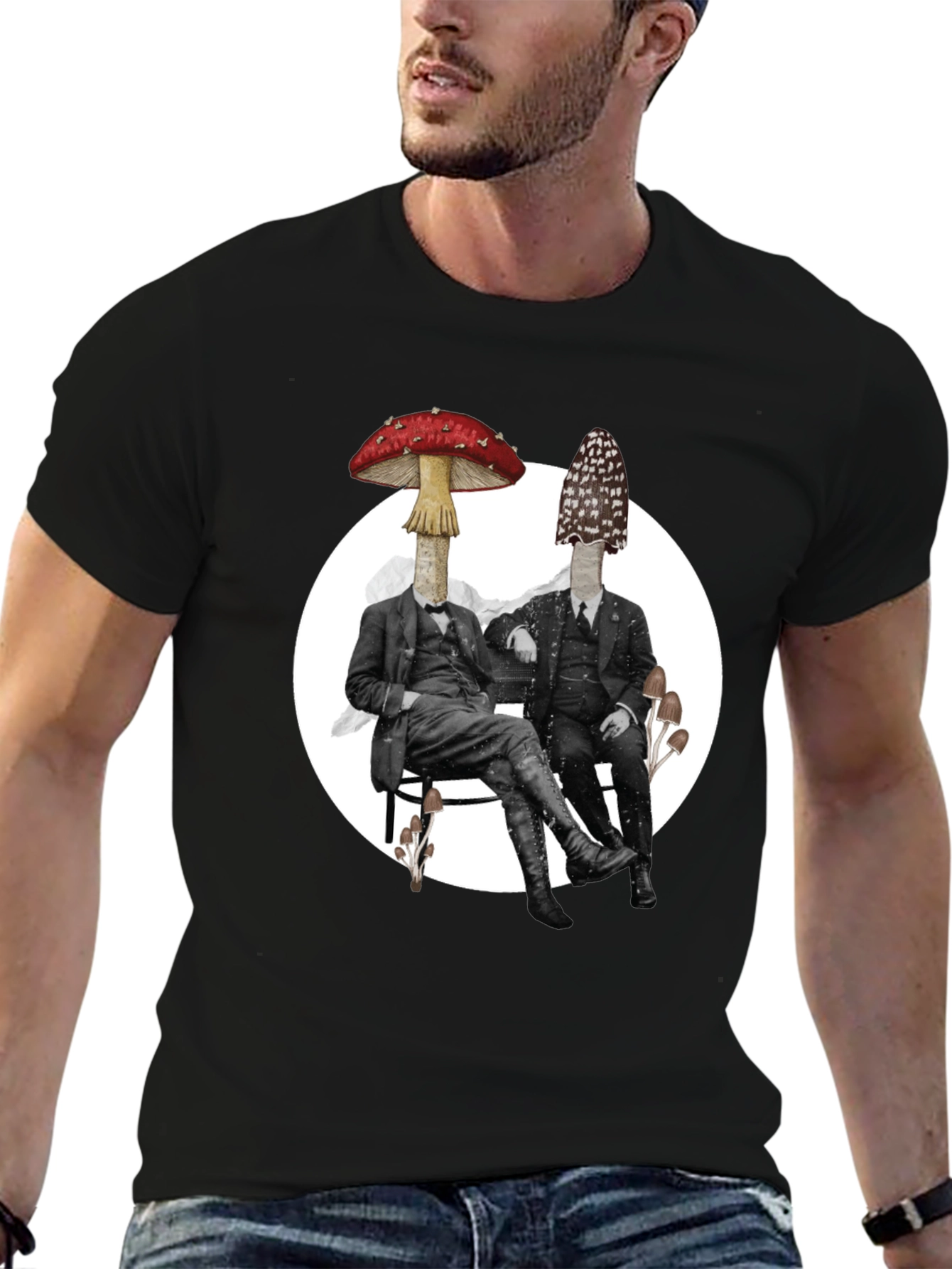 Mushroom Gentleman Graphic Tee
