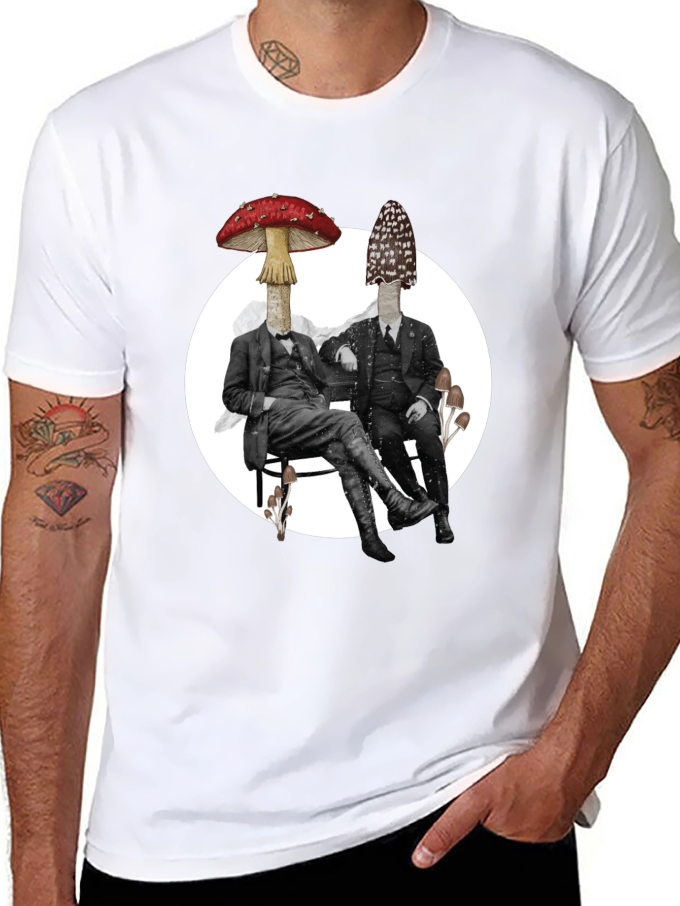 Mushroom Gentleman Graphic Tee
