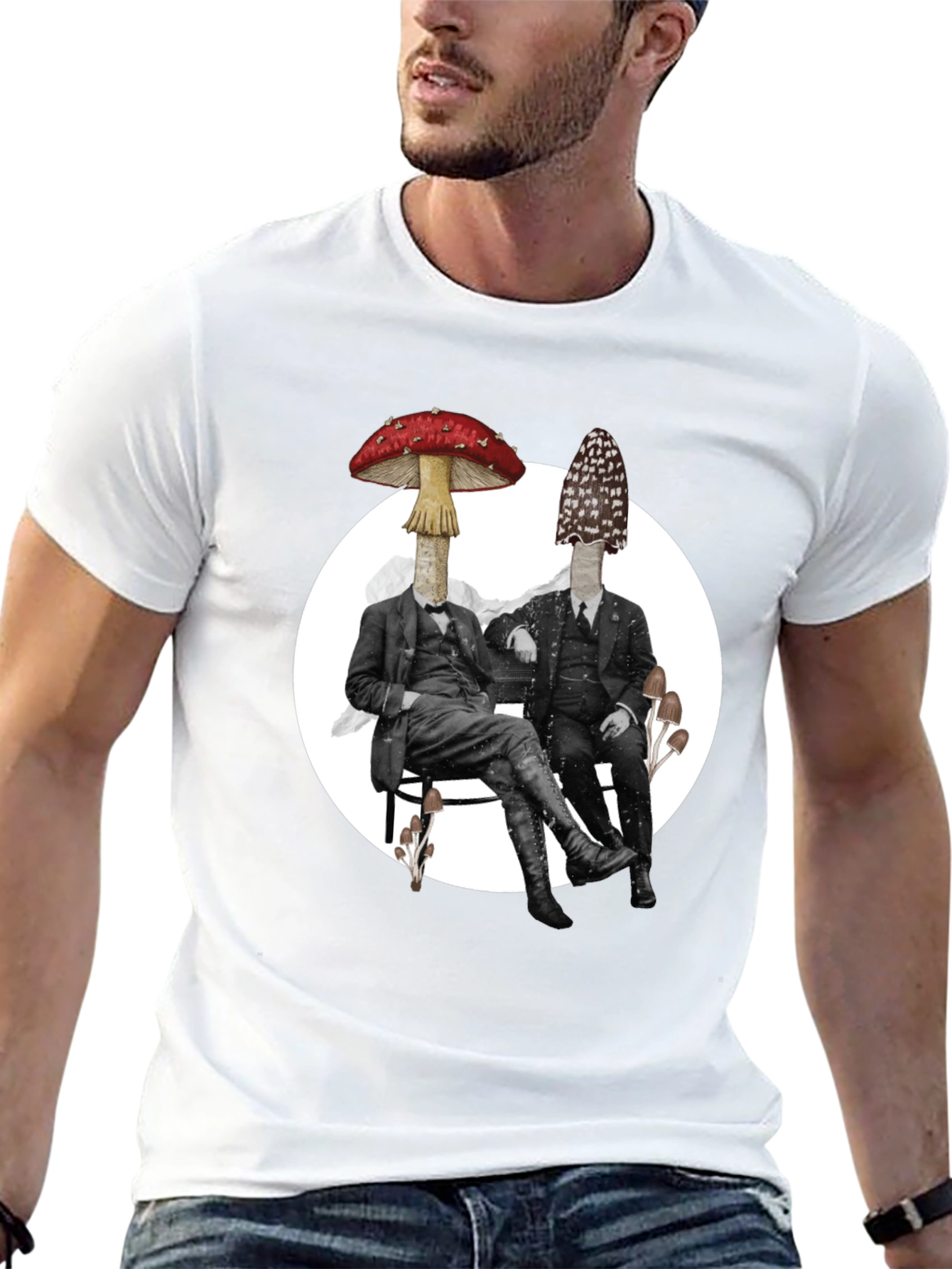 Mushroom Gentleman Graphic Tee
