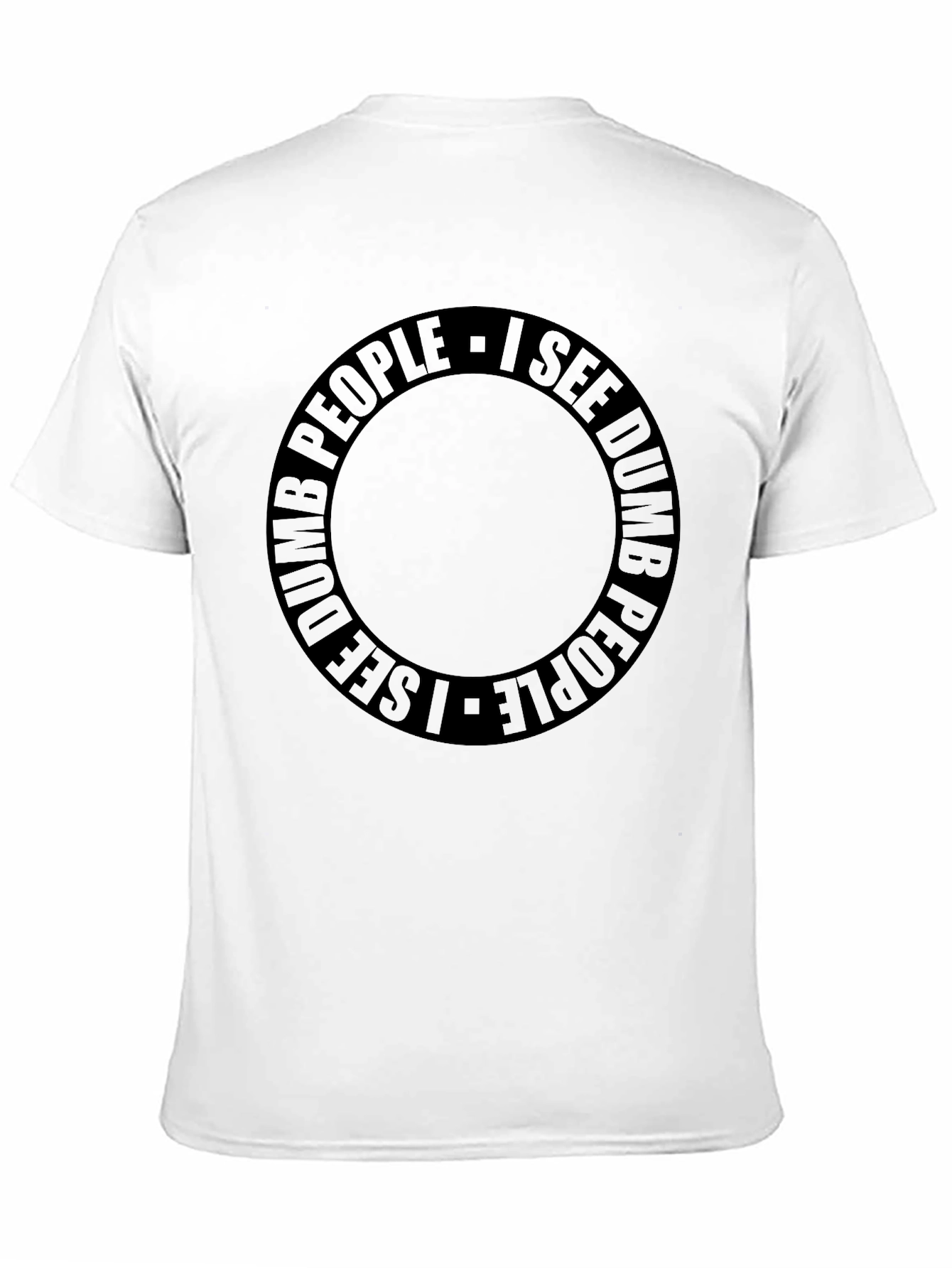 I See Dumb People Graphic Tee - Black
