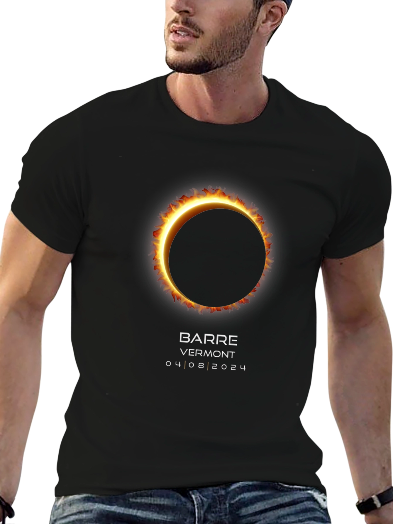 Total Solar Eclipse Barre Vermont April 8 2024 T-Shirt