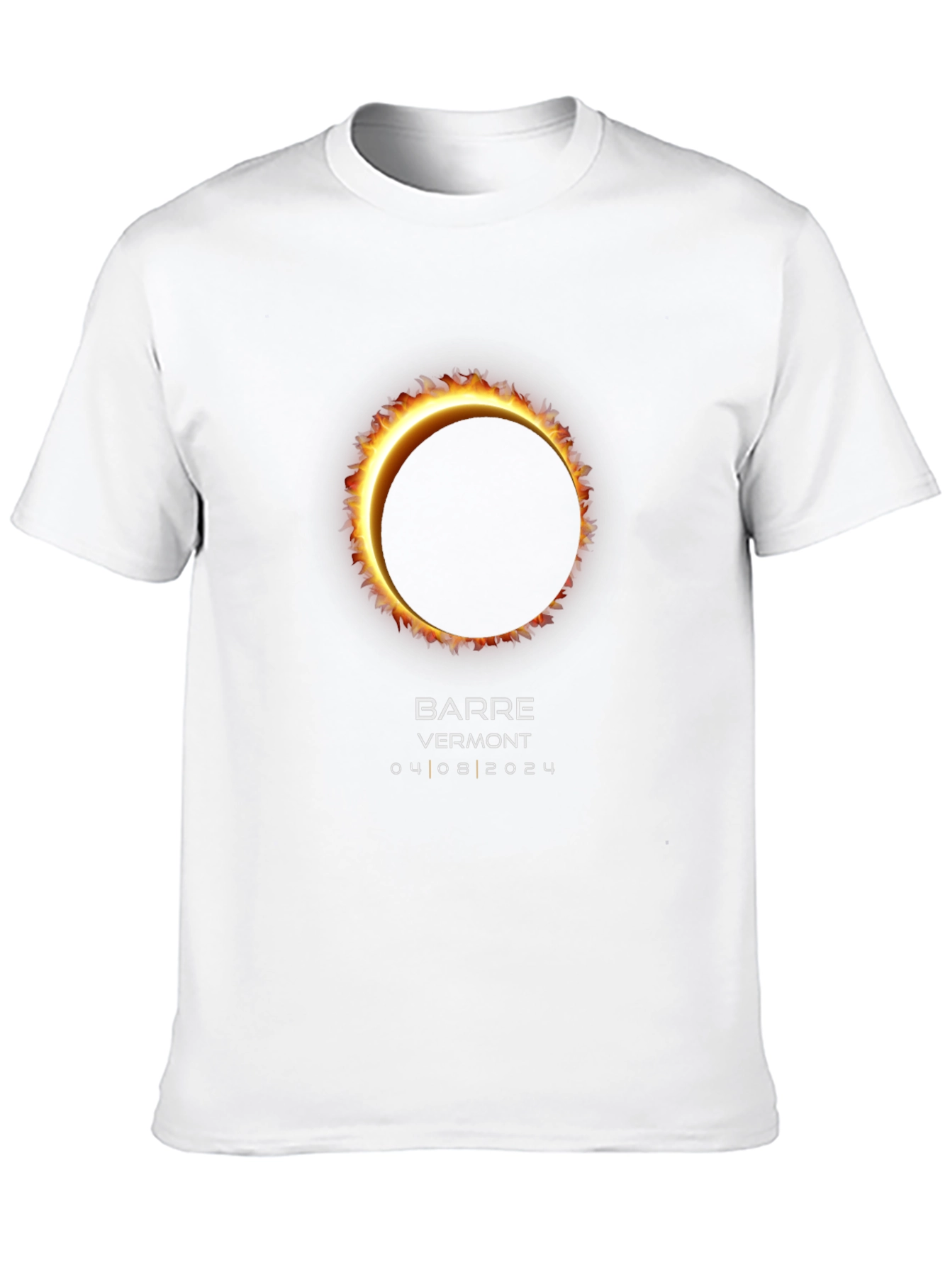 Total Solar Eclipse Barre Vermont April 8 2024 T-Shirt