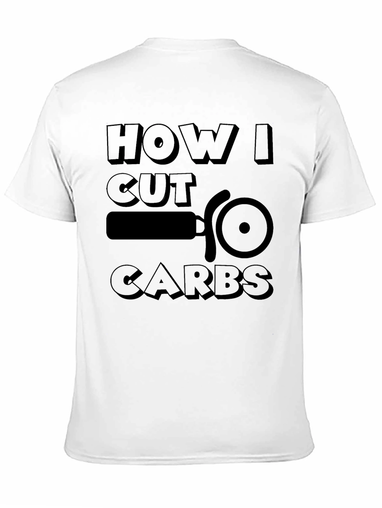 How I Cut Carbs Graphic Tee - Black