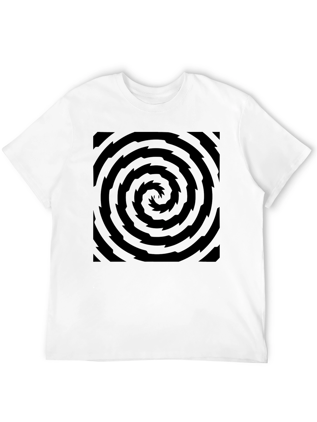 Hypnotic Swirl Black Graphic Tee