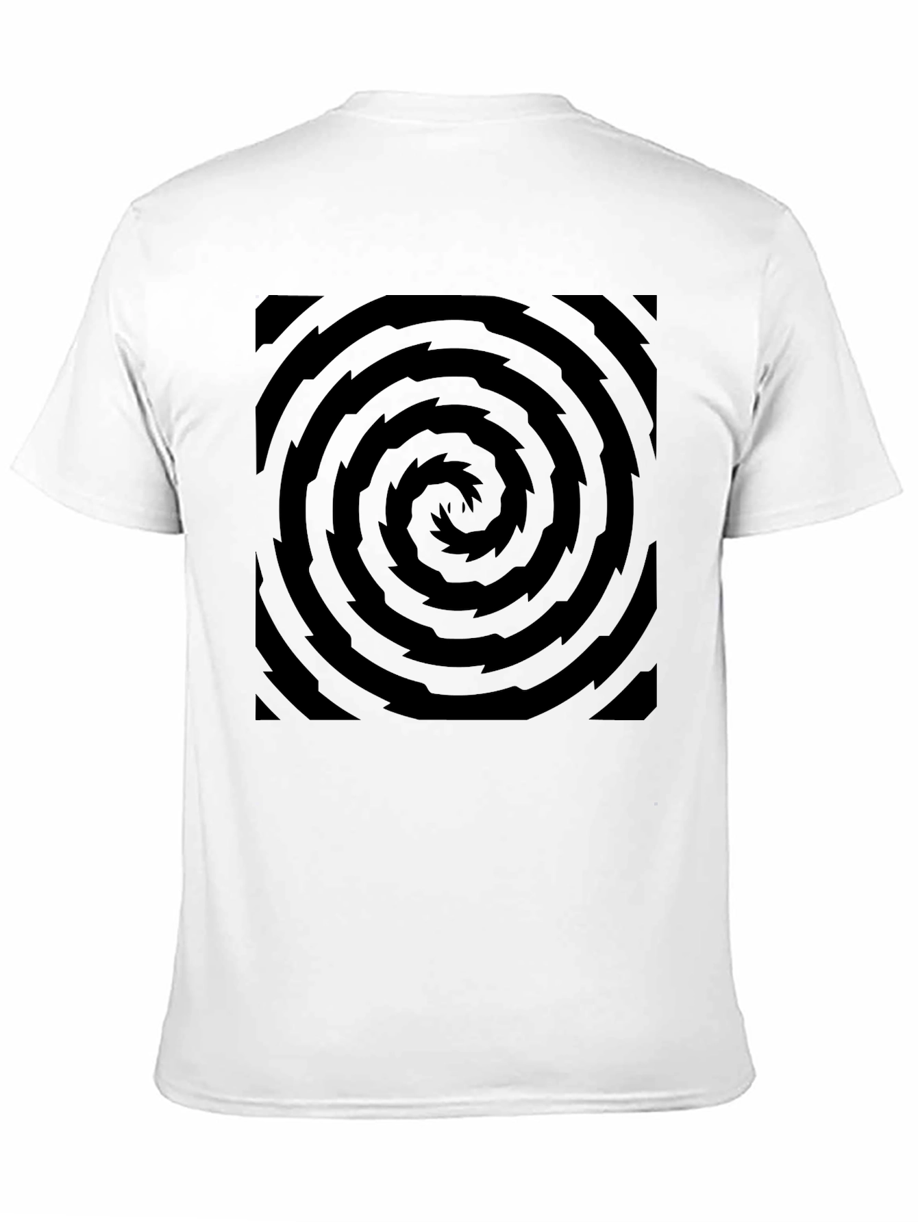 Hypnotic Swirl Black Graphic Tee