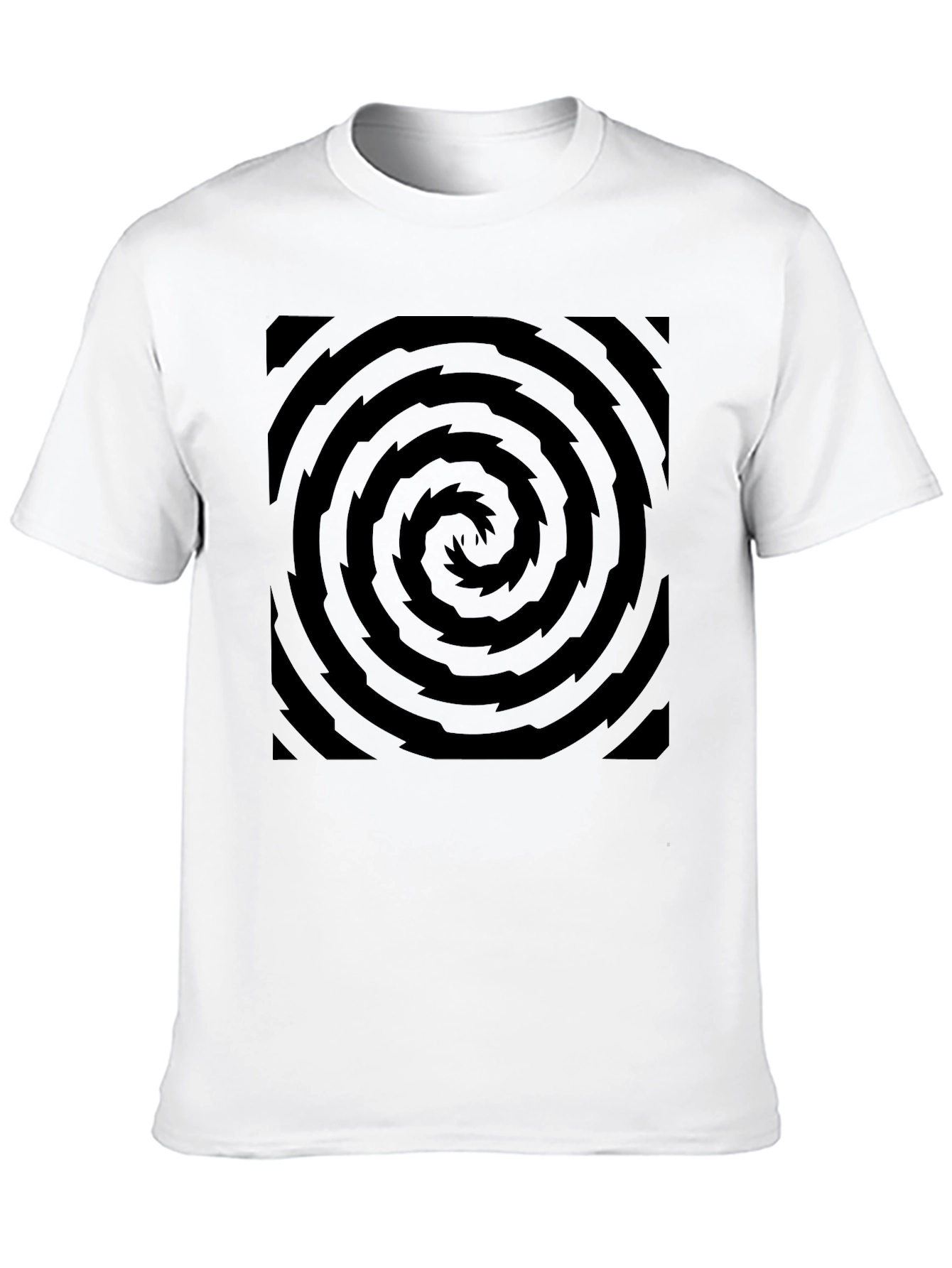 Hypnotic Swirl Black Graphic Tee