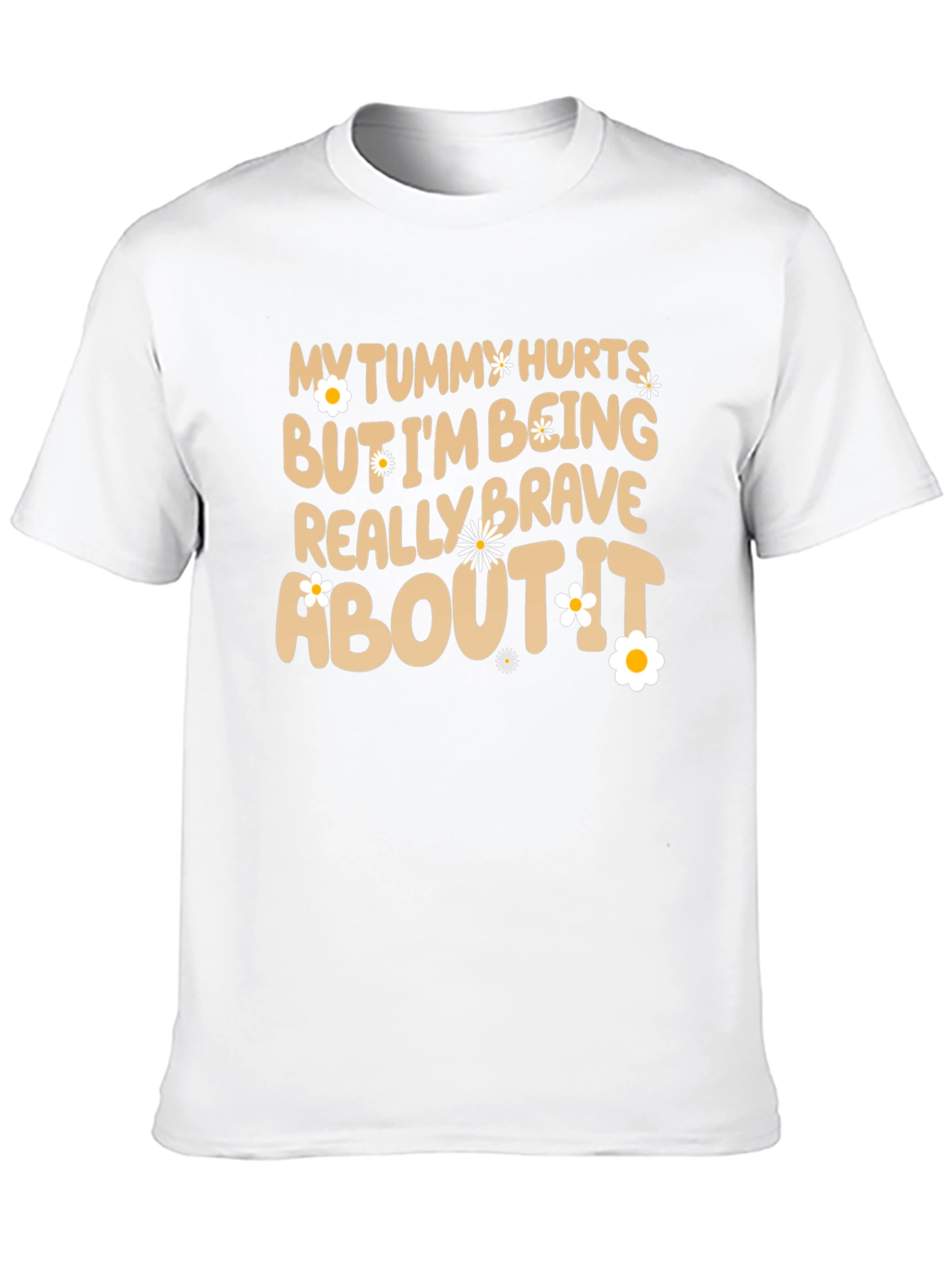 Funny Tummy Hurts Brave Graphic Tee