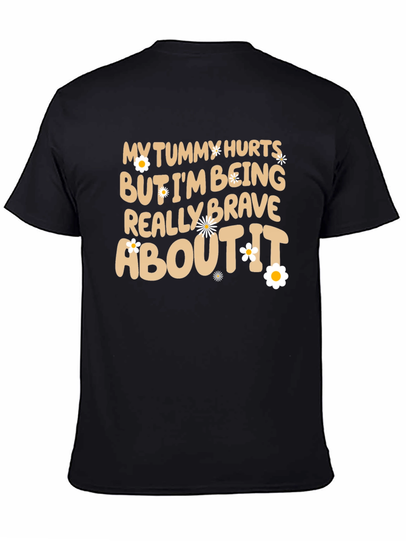 Funny Tummy Hurts Brave Graphic Tee