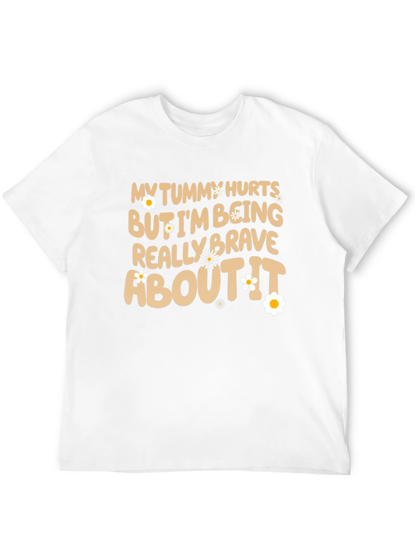 Funny Tummy Hurts Brave Graphic Tee