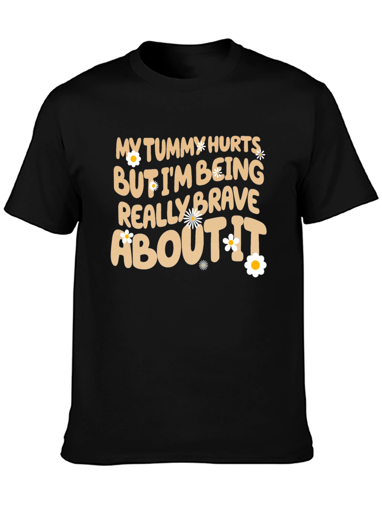 Funny Tummy Hurts Brave Graphic Tee