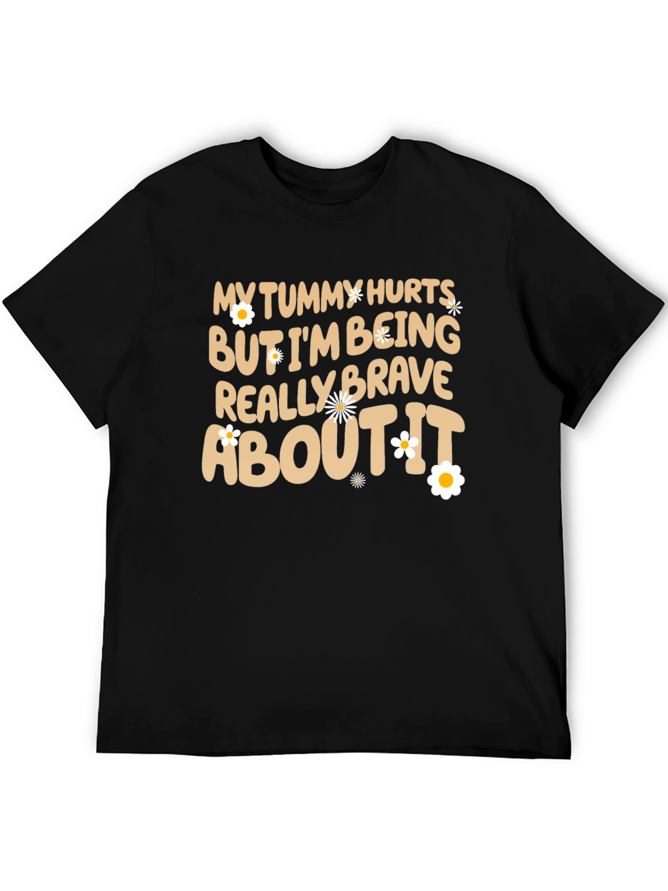 Funny Tummy Hurts Brave Graphic Tee