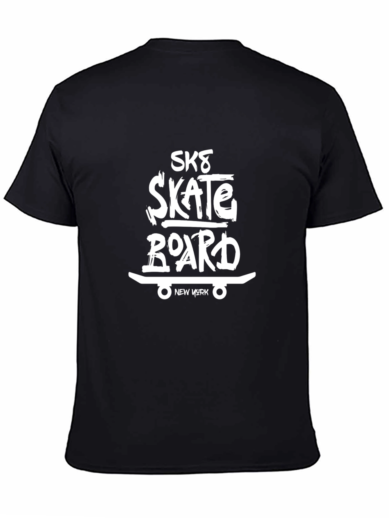 Skate Board Black T-Shirt: New York Edition