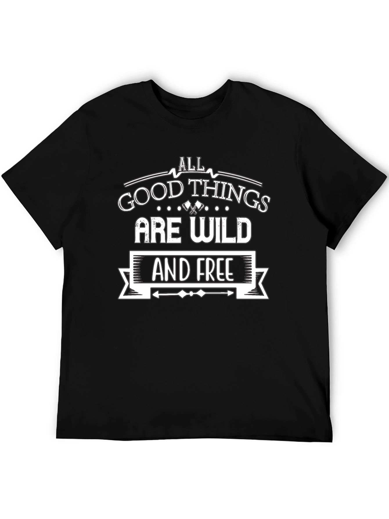 Wild & Free Graphic Tee - Black